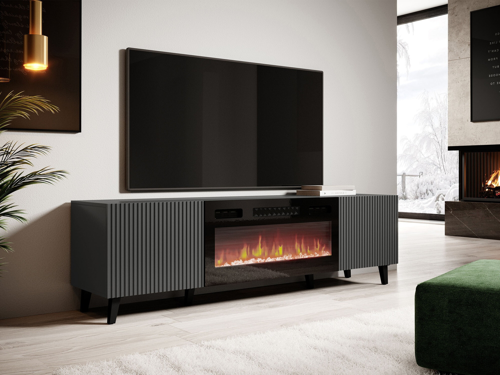 TV-állvány Remeta 107 (Antracit)