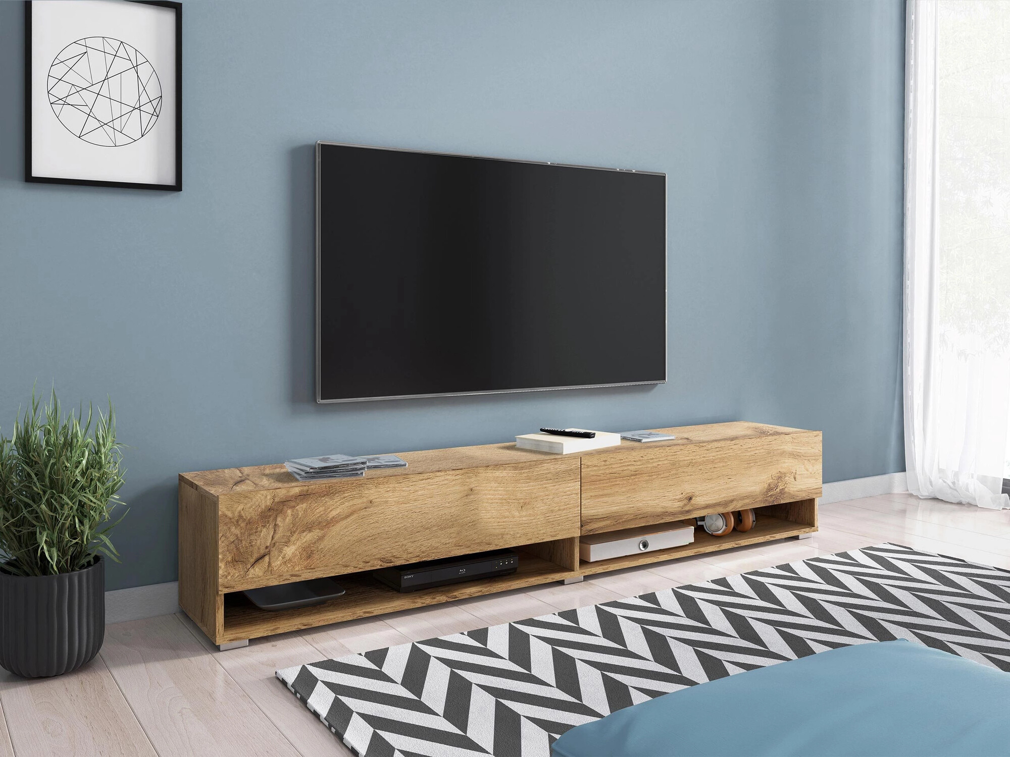 TV-állvány Sarasota 119 (Wotan tölgy)