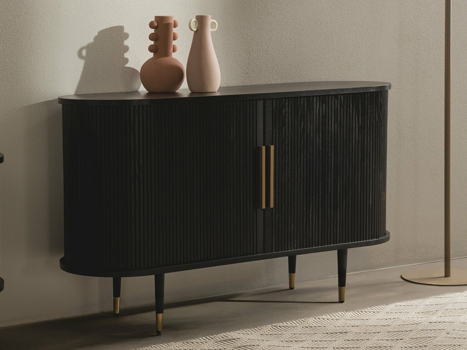 Szekrény Burleson 103 (Fekete)