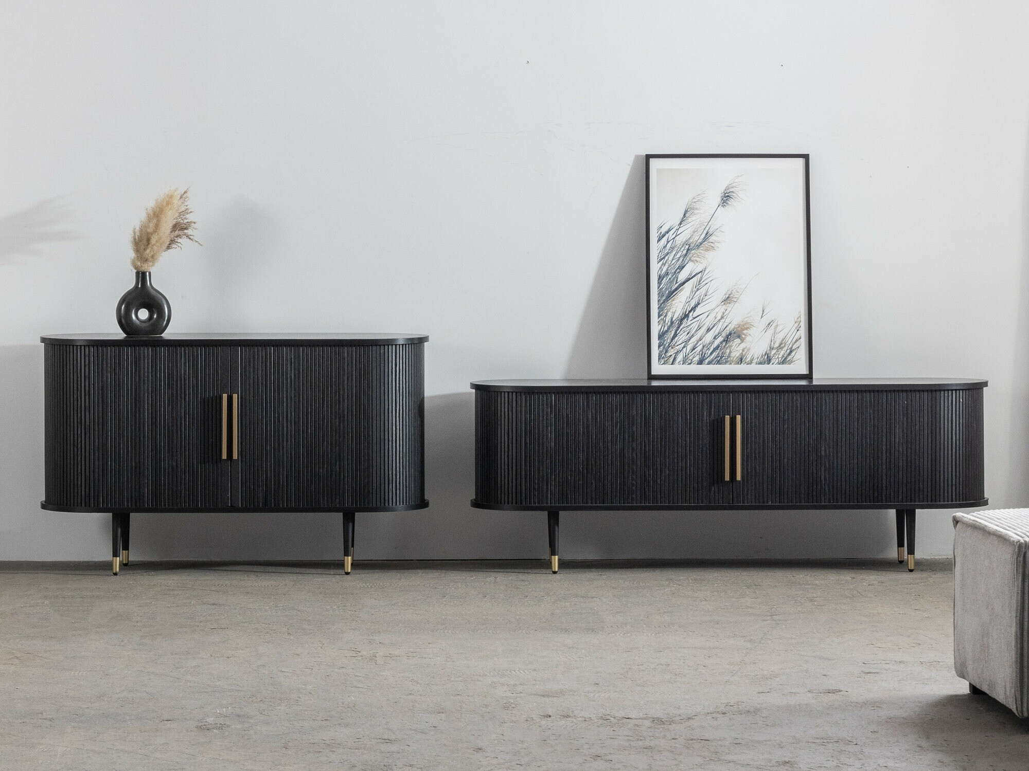 Szekrény Burleson 103 (Fekete)