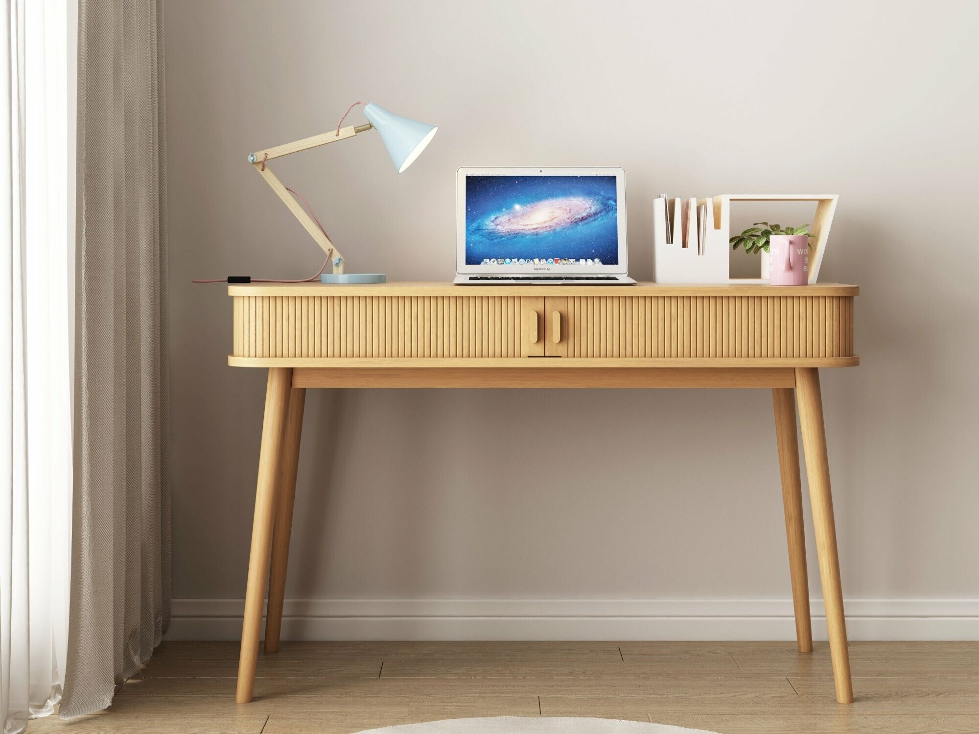 Íróasztal Burleson 469 (Világos fa)