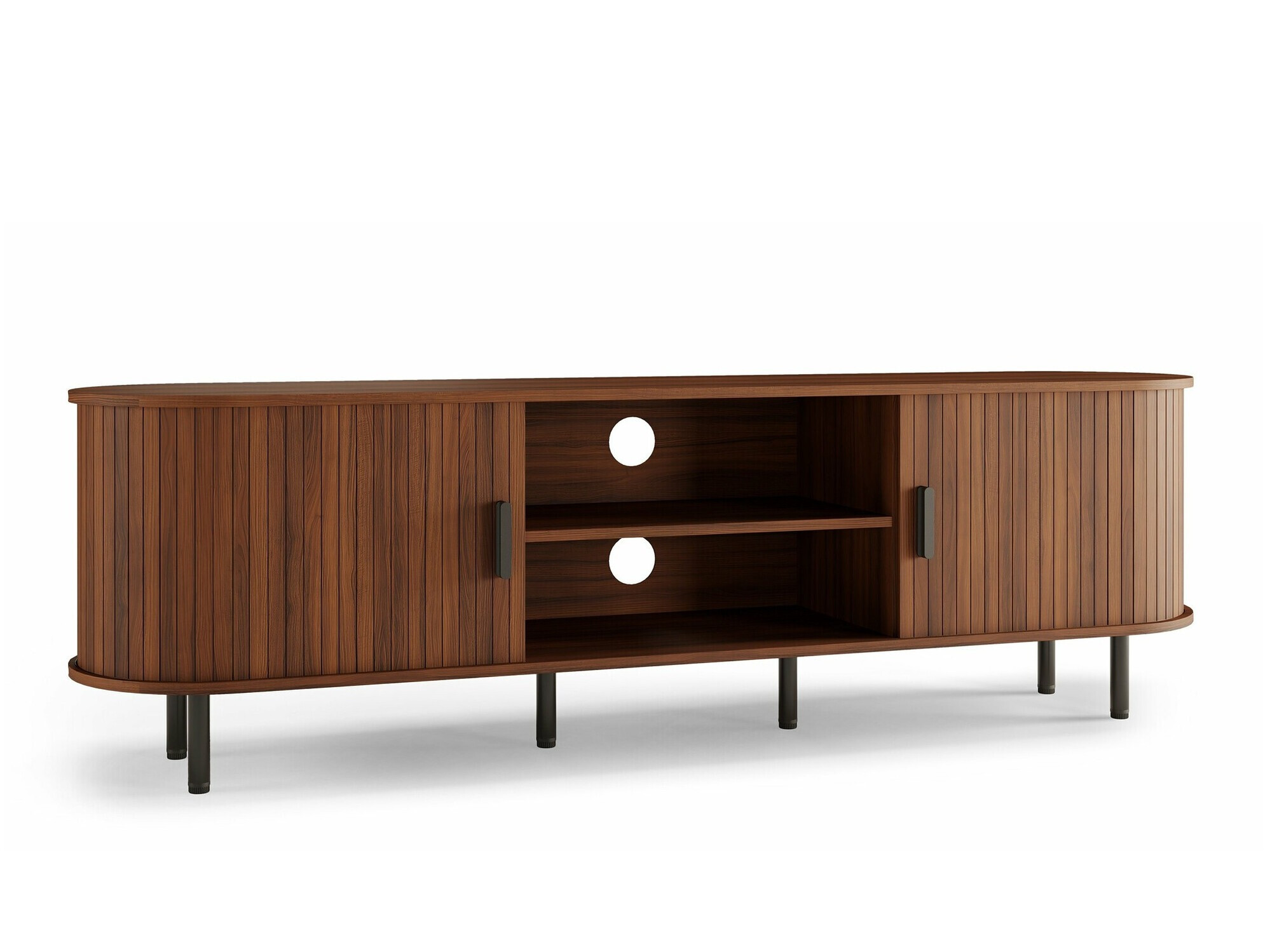 TV-állvány Burleson 114 (Dió)