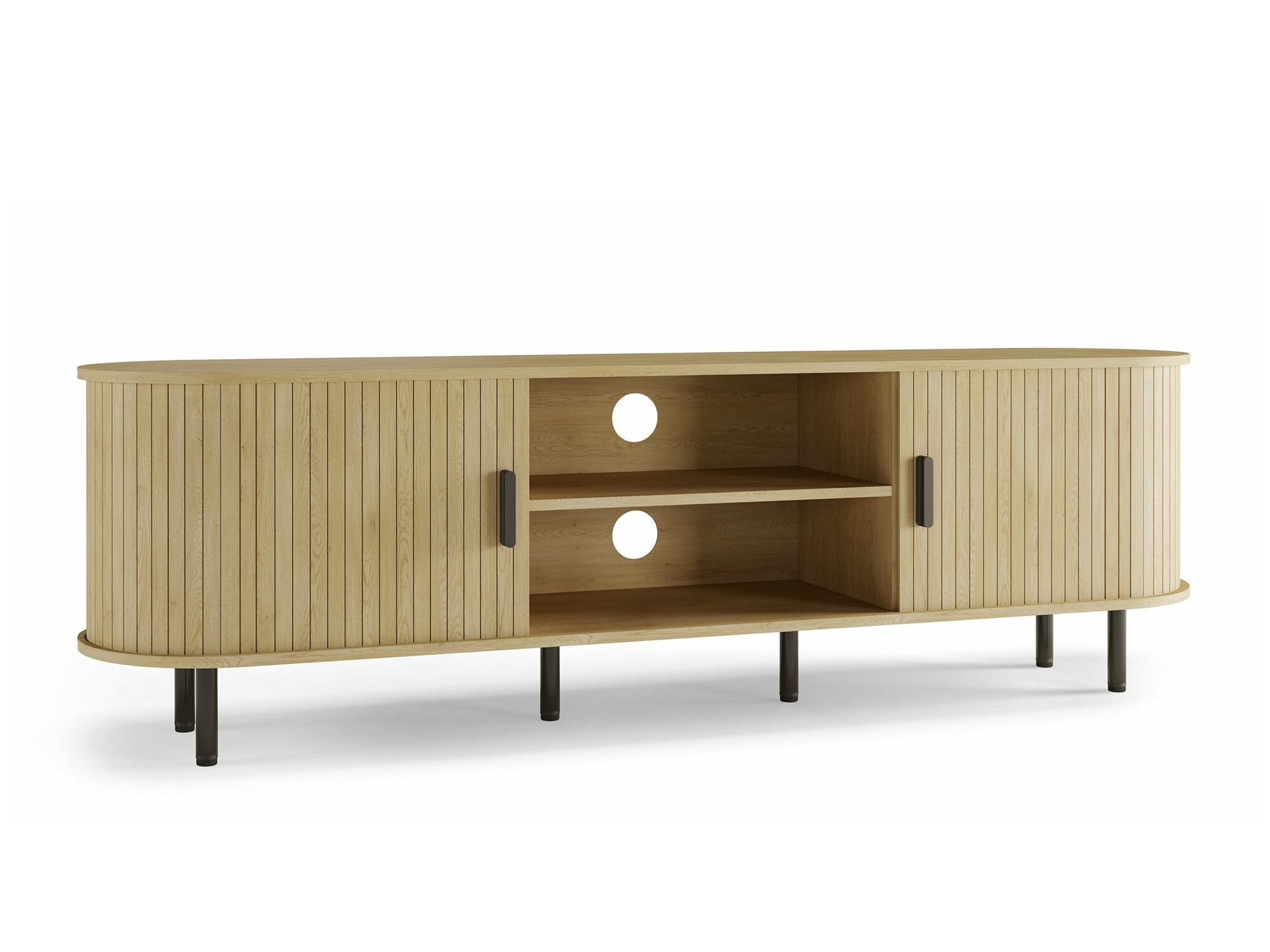 TV-állvány Burleson 114 (Tölgy)