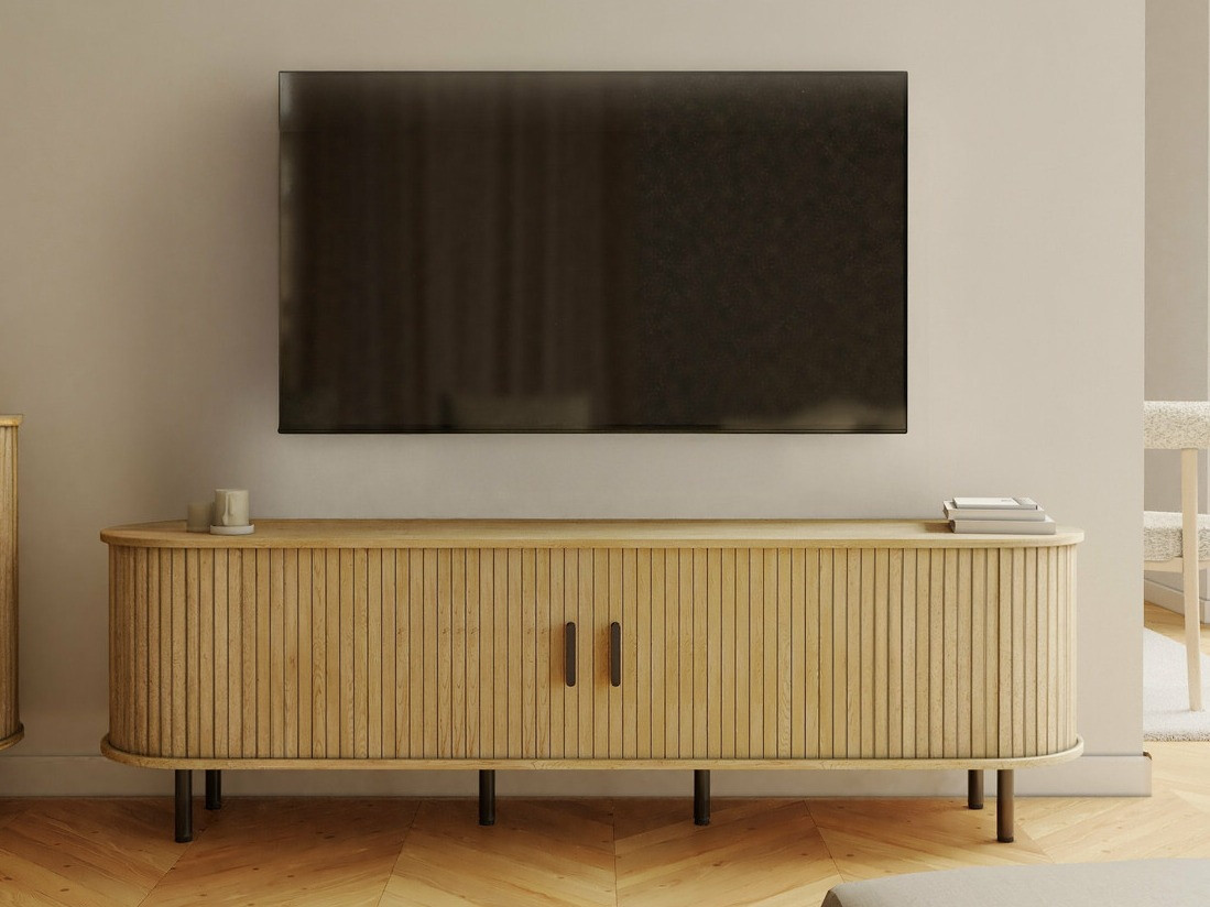 TV-állvány Burleson 116 (Tölgy)