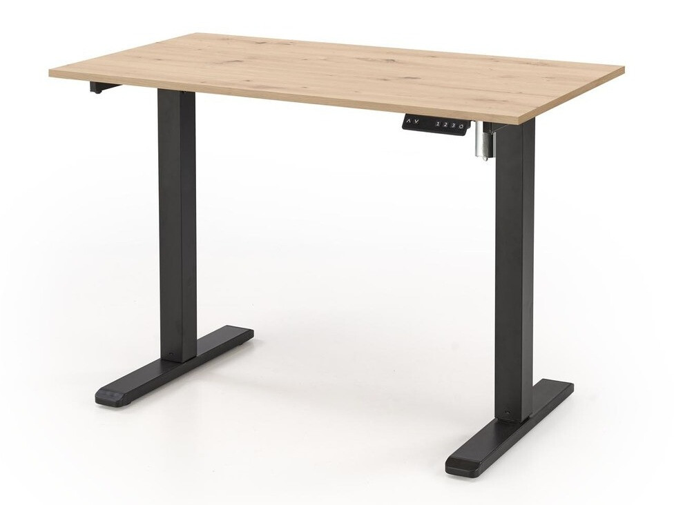 Állítható magasságú íróasztal Houston 1704 (Artisan tölgy + Fekete)