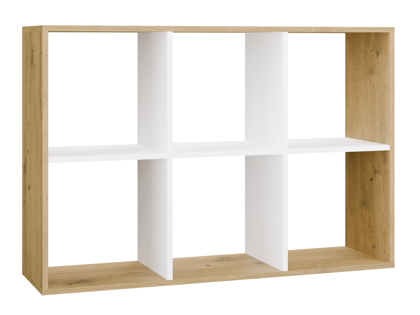 Könyvespolc Mandeville 287 (Fehér + Artisan tölgy)