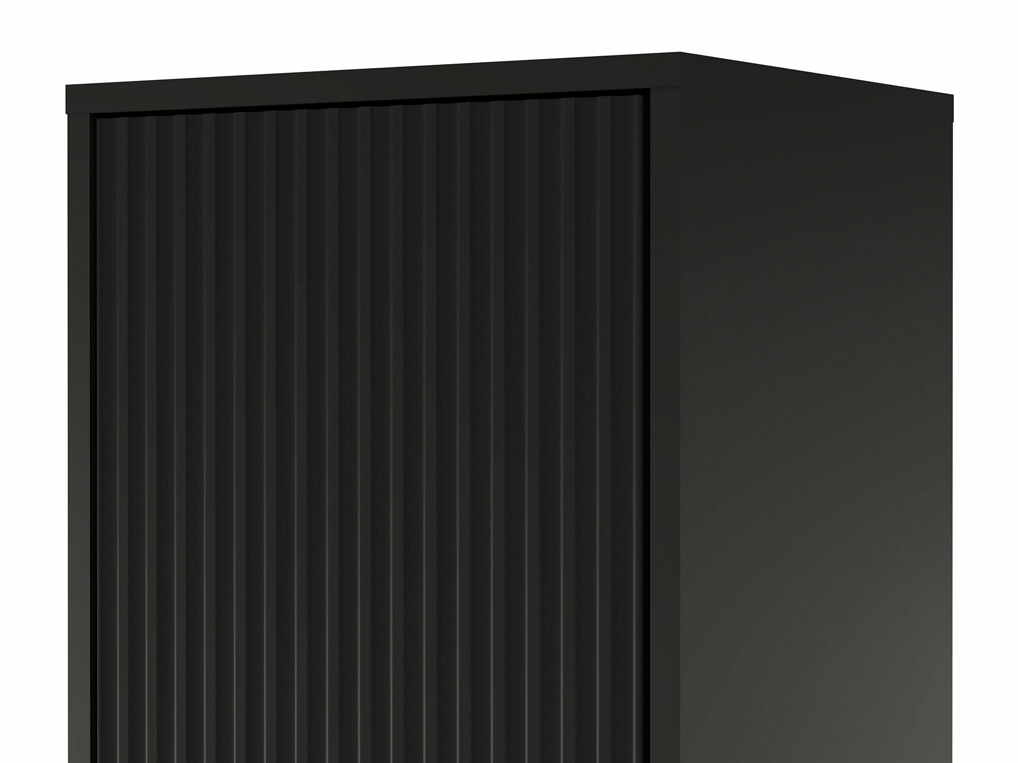 Fali fürdőszoba szekrény Burleson 160 (Fekete)