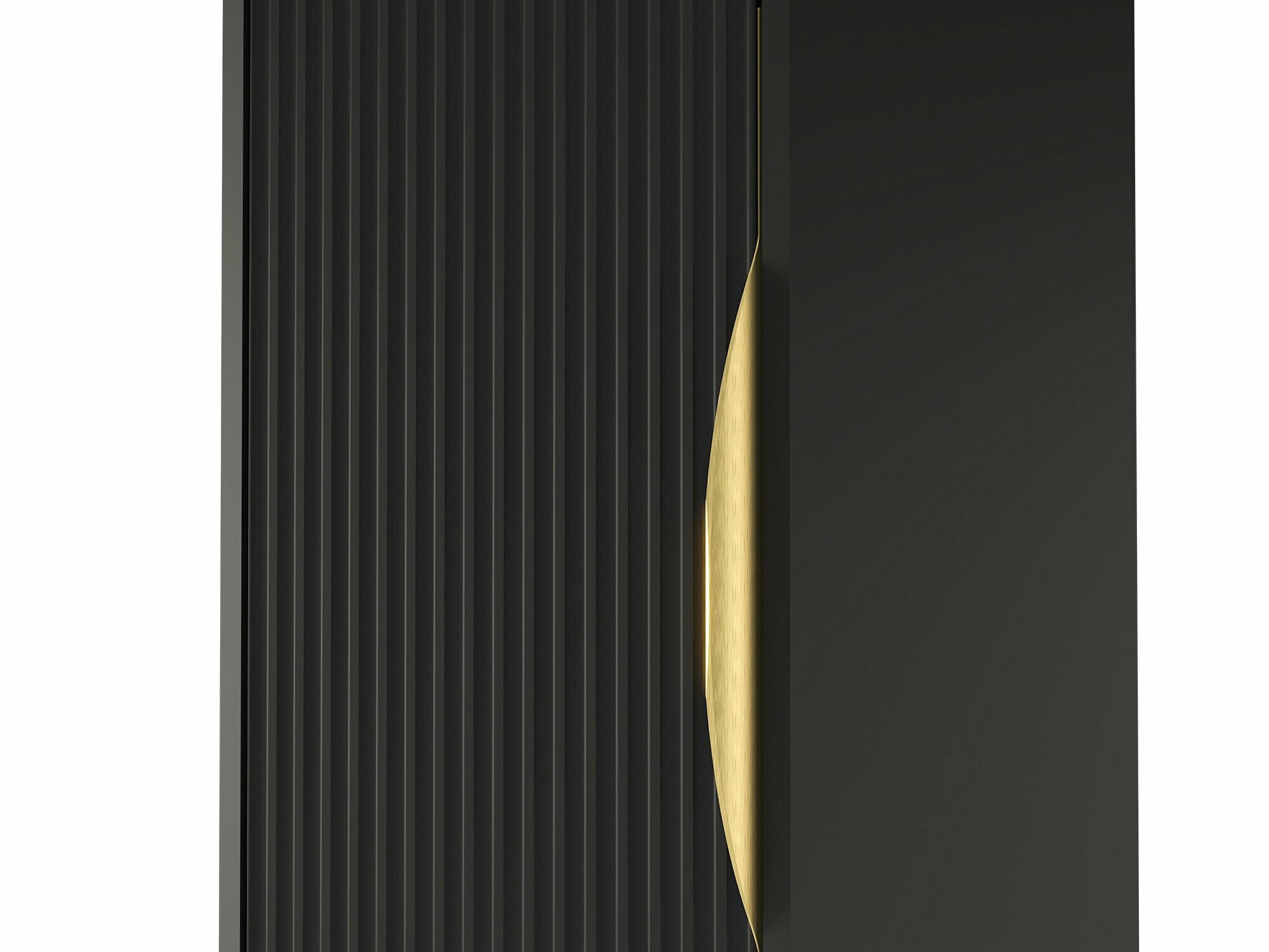 Fali fürdőszoba szekrény Burleson 160 (Fekete)