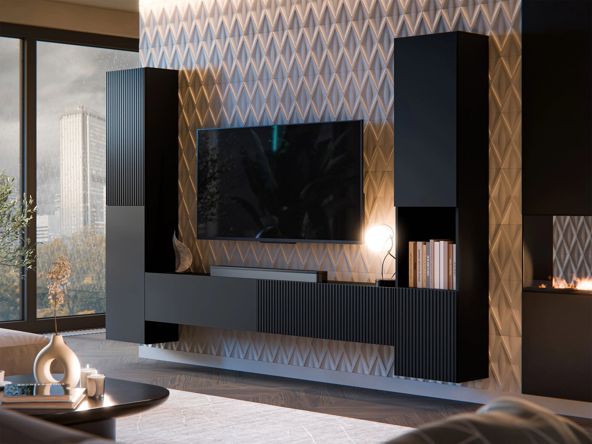 Fali polc Species I (Fekete)