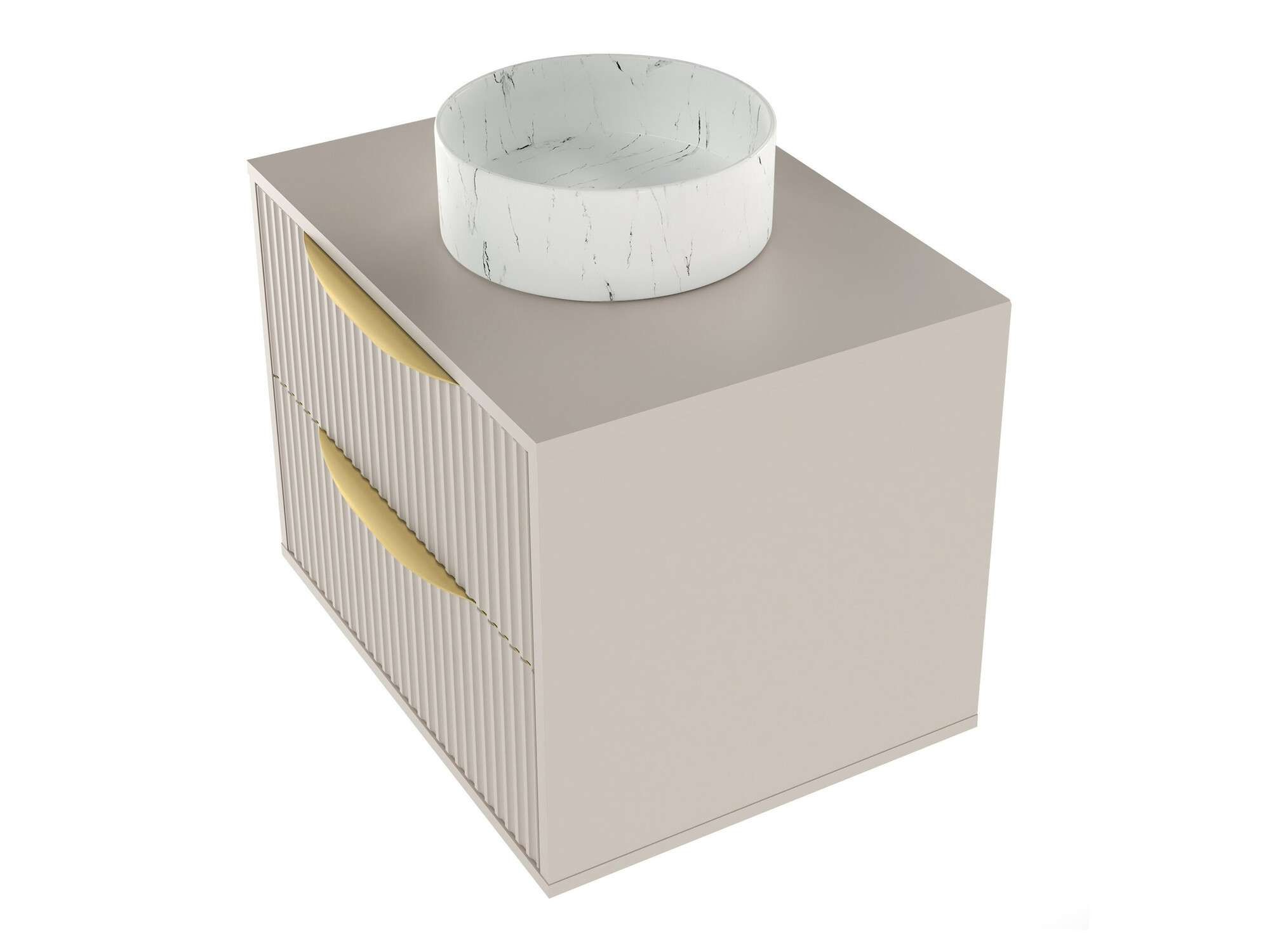 Fali szekrény mosdónak Burleson 162 (Kasmír)