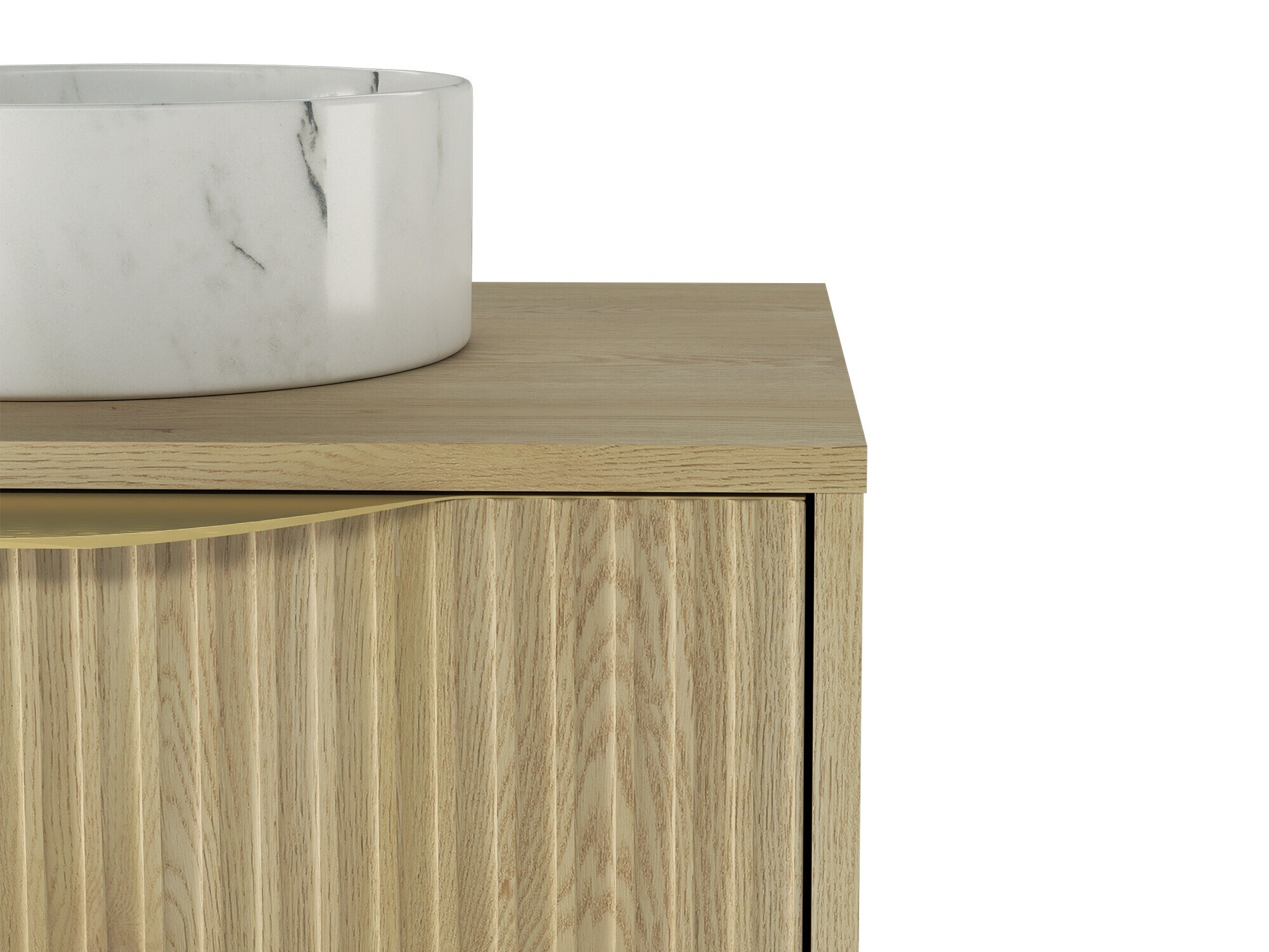 Fali szekrény mosdónak Burleson 162 (Tölgy)