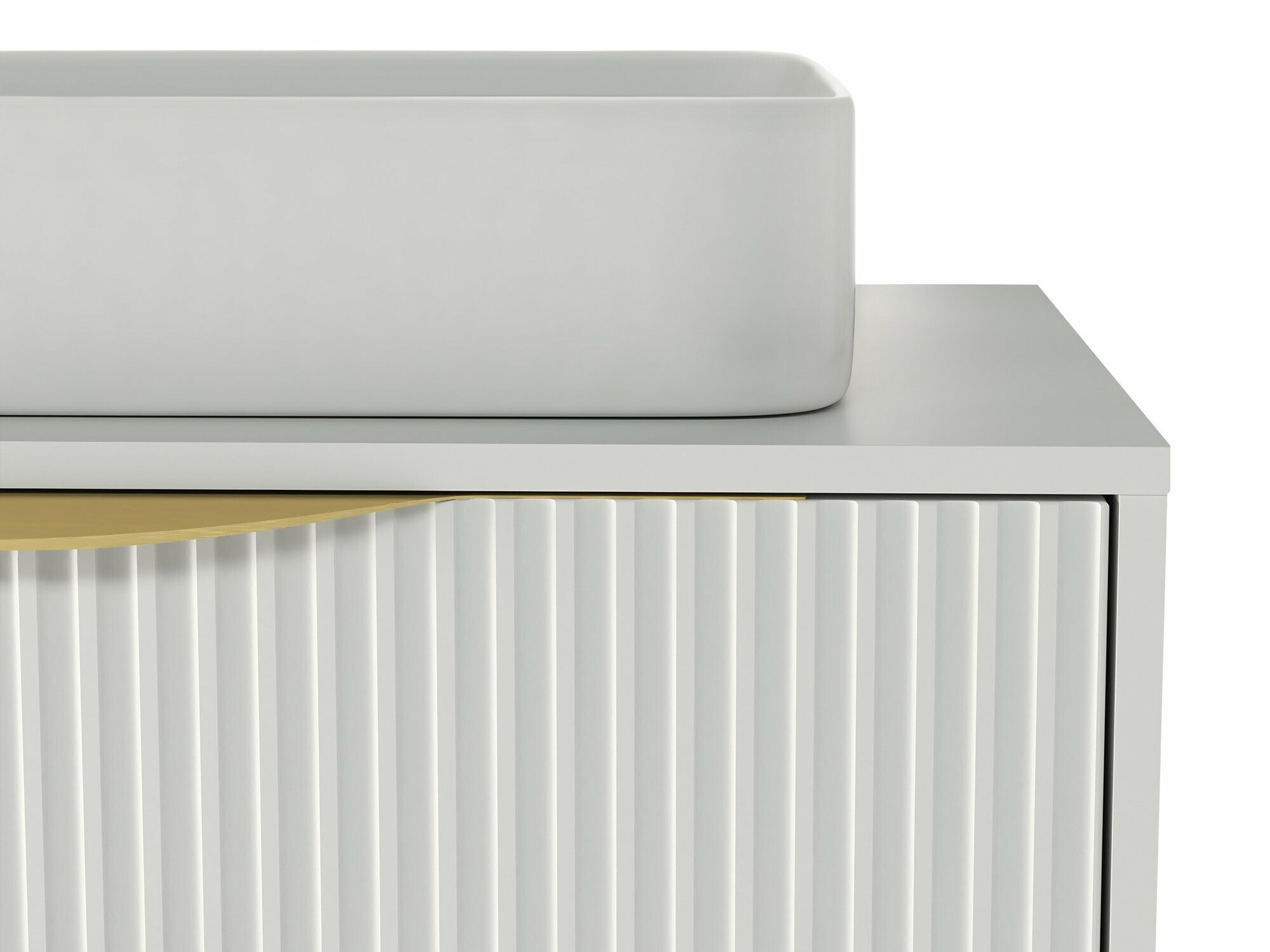 Fali szekrény mosdónak Burleson 163 (Fehér)