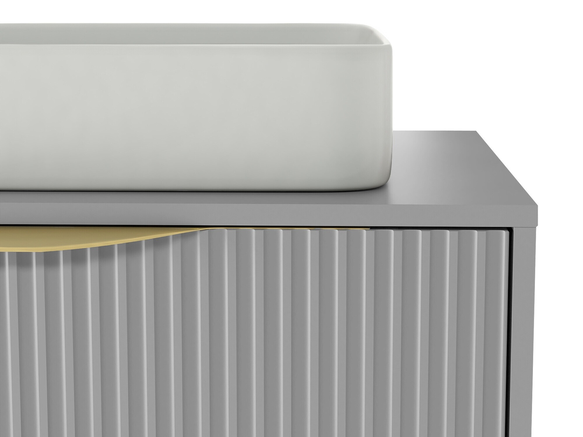 Fali szekrény mosdónak Burleson 163 (Szürke)