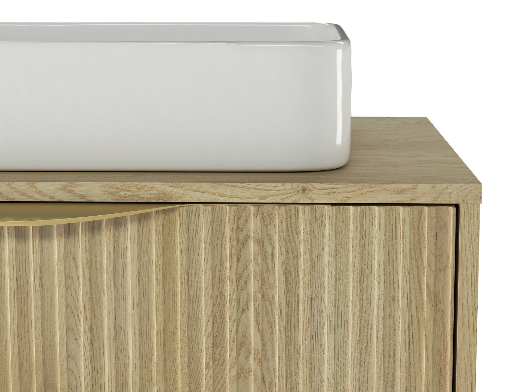 Fali szekrény mosdónak Burleson 163 (Tölgy)