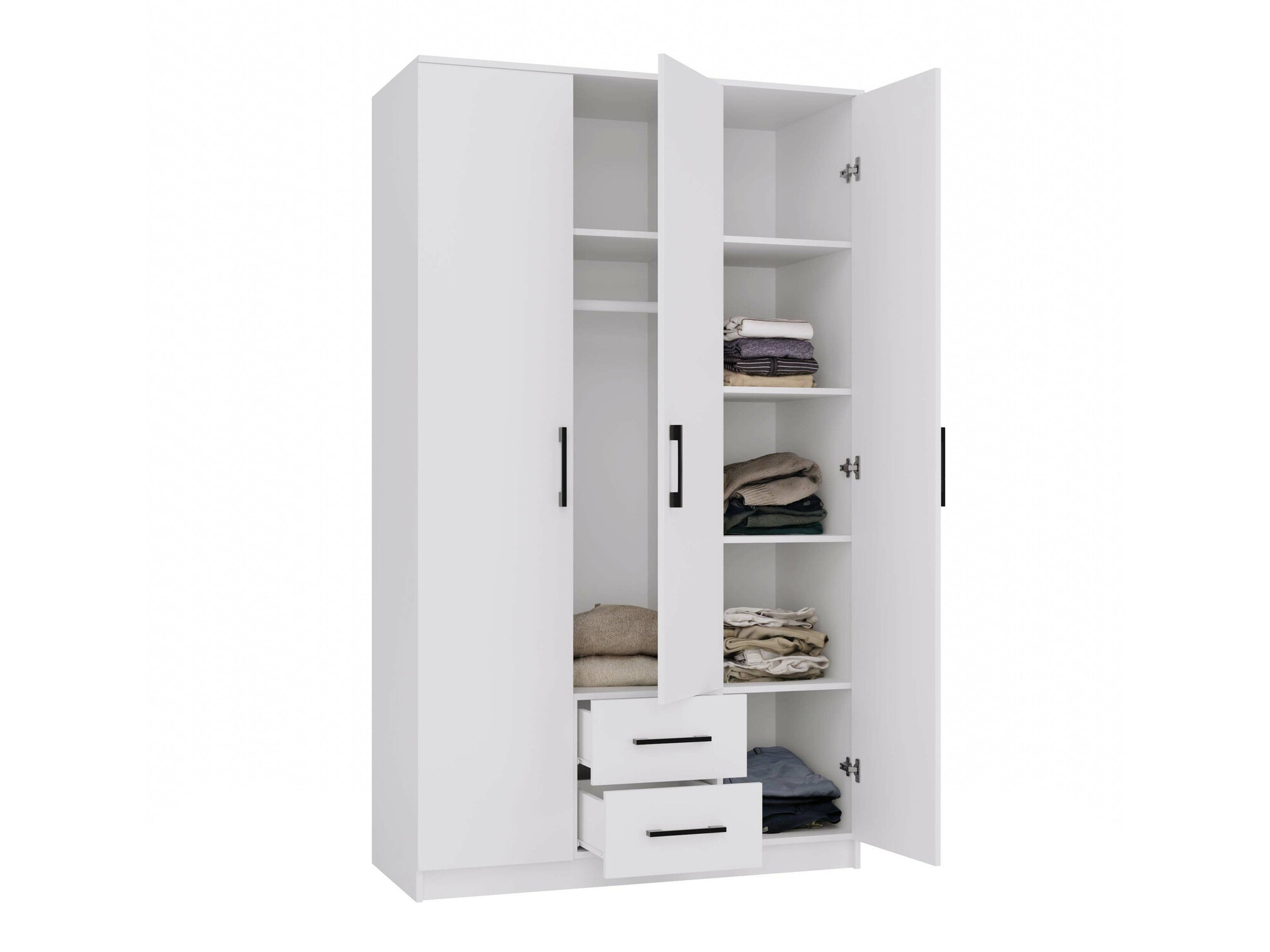 Gardróbszekrény Mandeville 116 (Fehér)