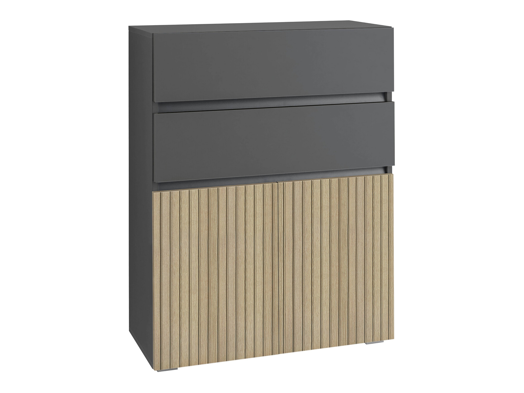 Álló fürdőszoba szekrény Soncamu 101 (Antracit + Világos tölgy)