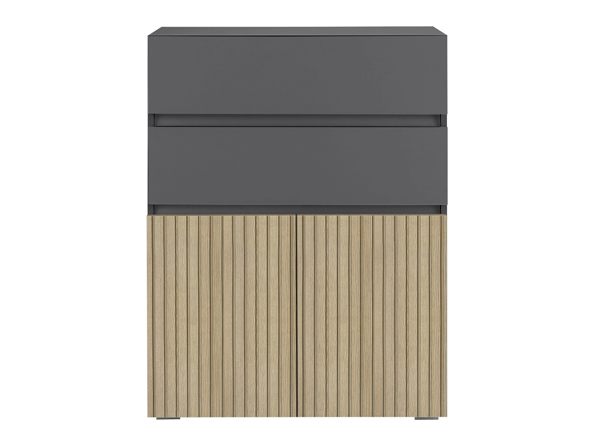 Álló fürdőszoba szekrény Soncamu 101 (Antracit + Világos tölgy)