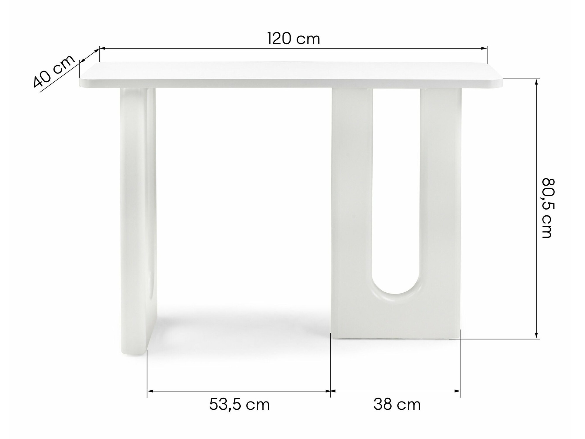 Asztal Burleson 509 (Fehér)