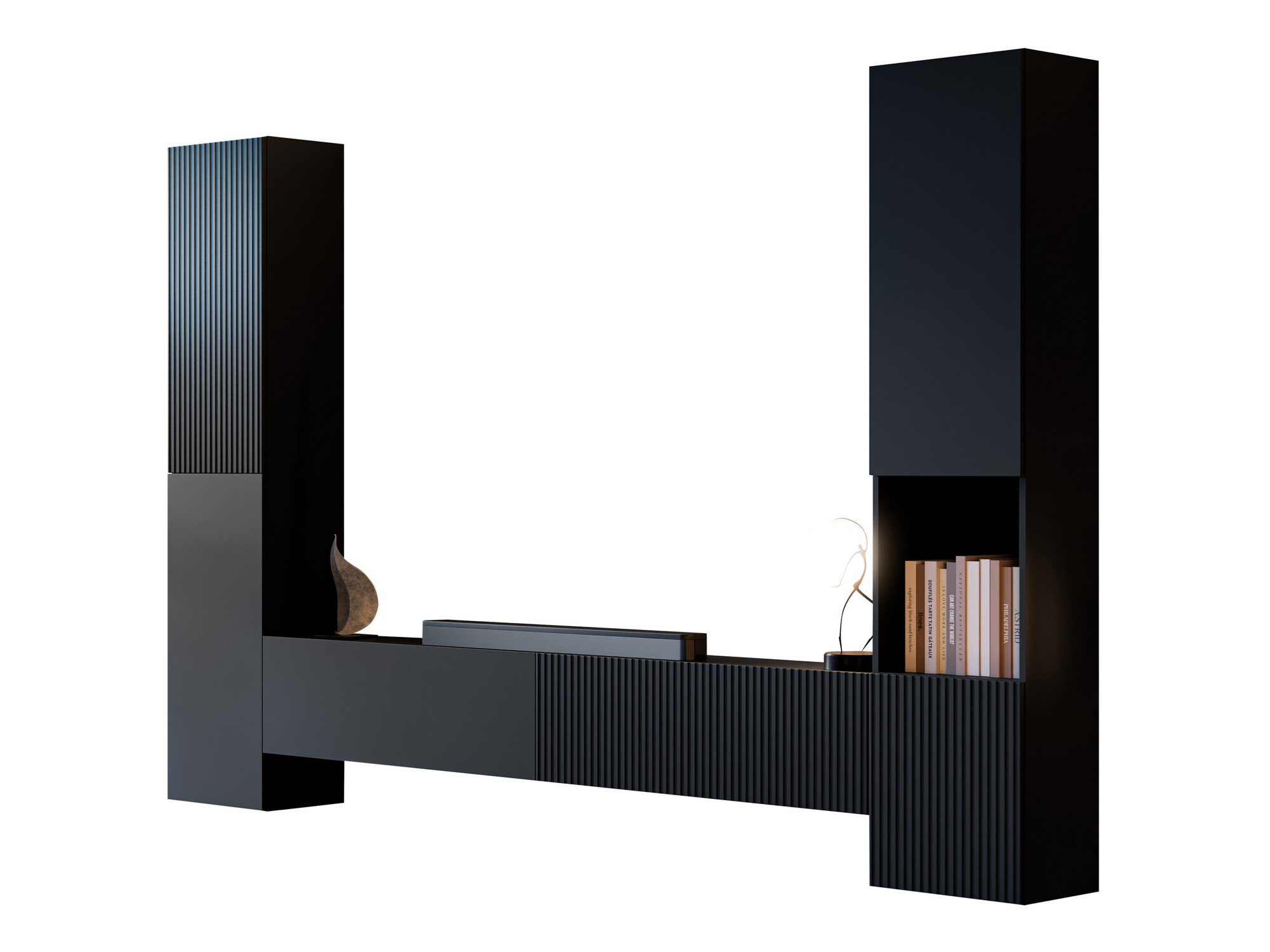 Nappali szett Calveru 105 (Fekete)