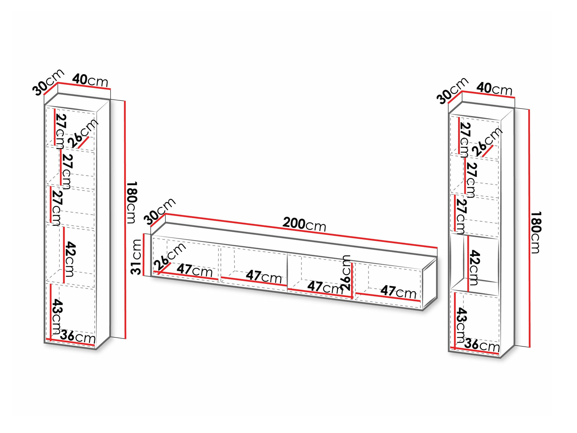 Nappali szett Species I (Fekete)