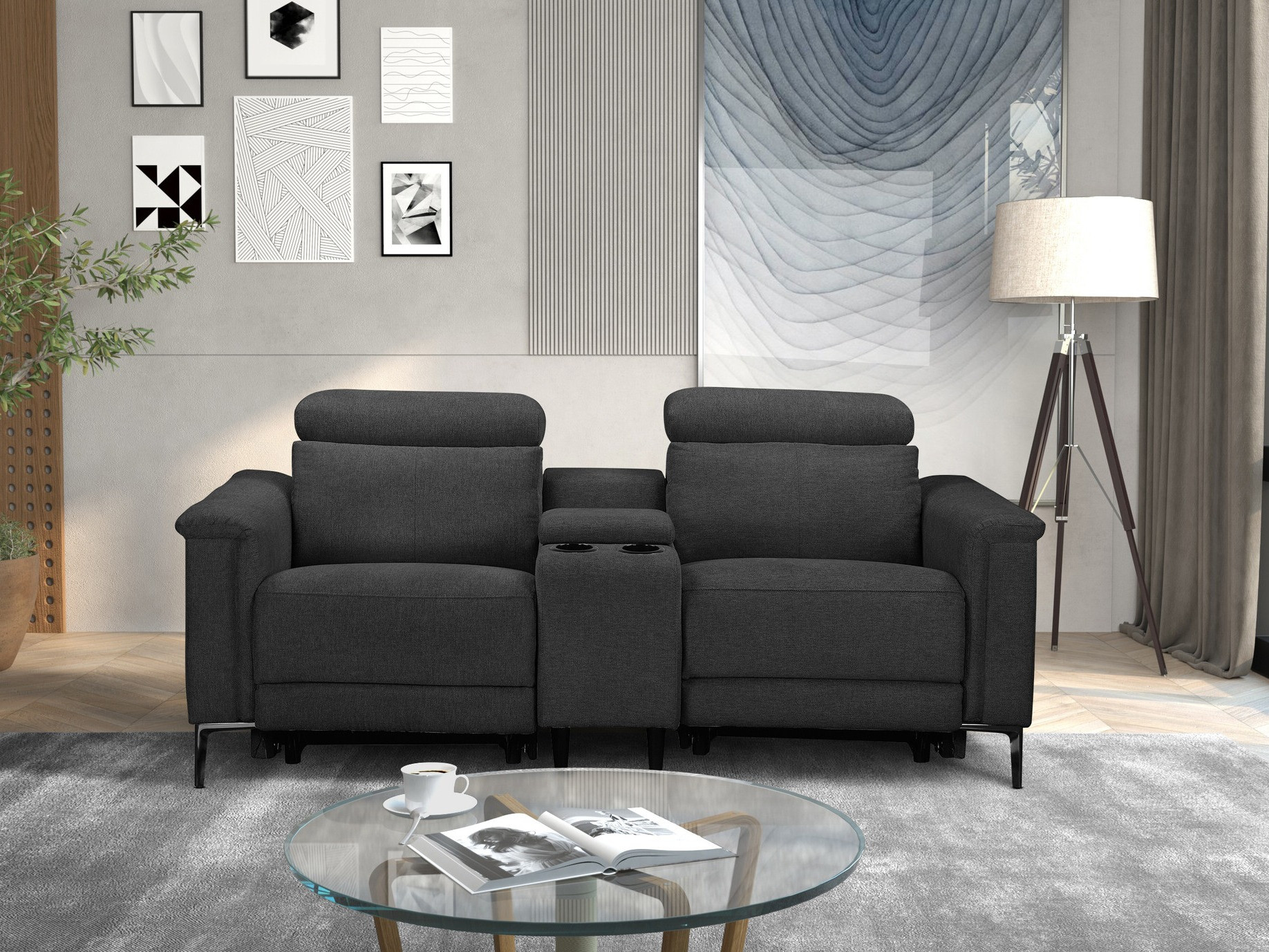 Relax kanapé Denton 1467 (Antracit)