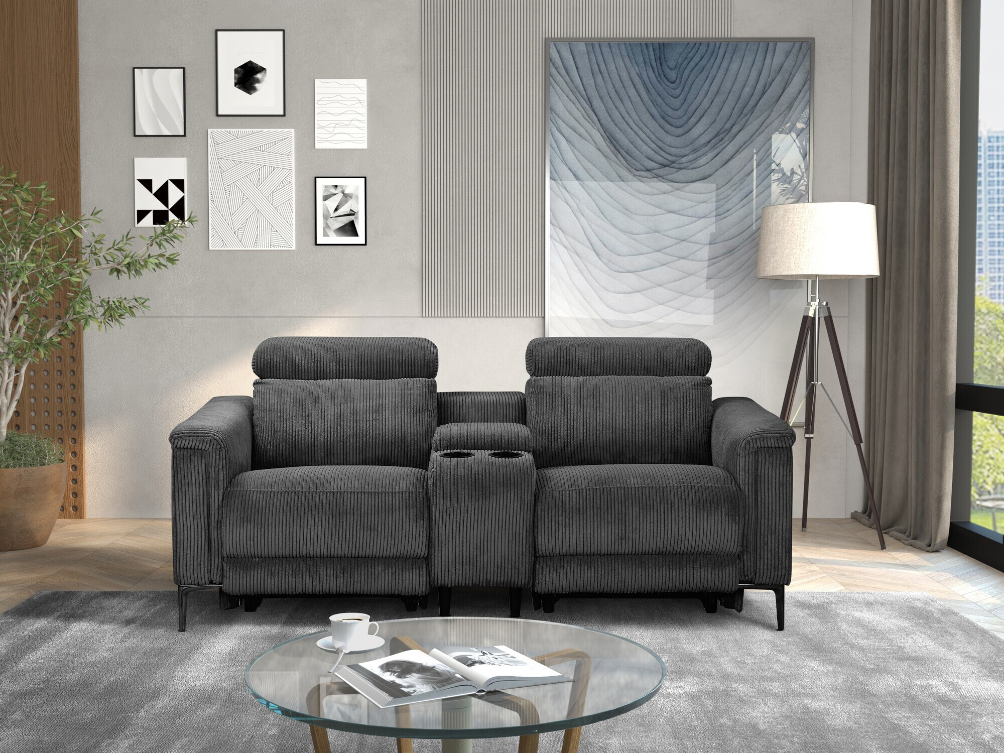 Relax kanapé Denton 1468 (Antracit)