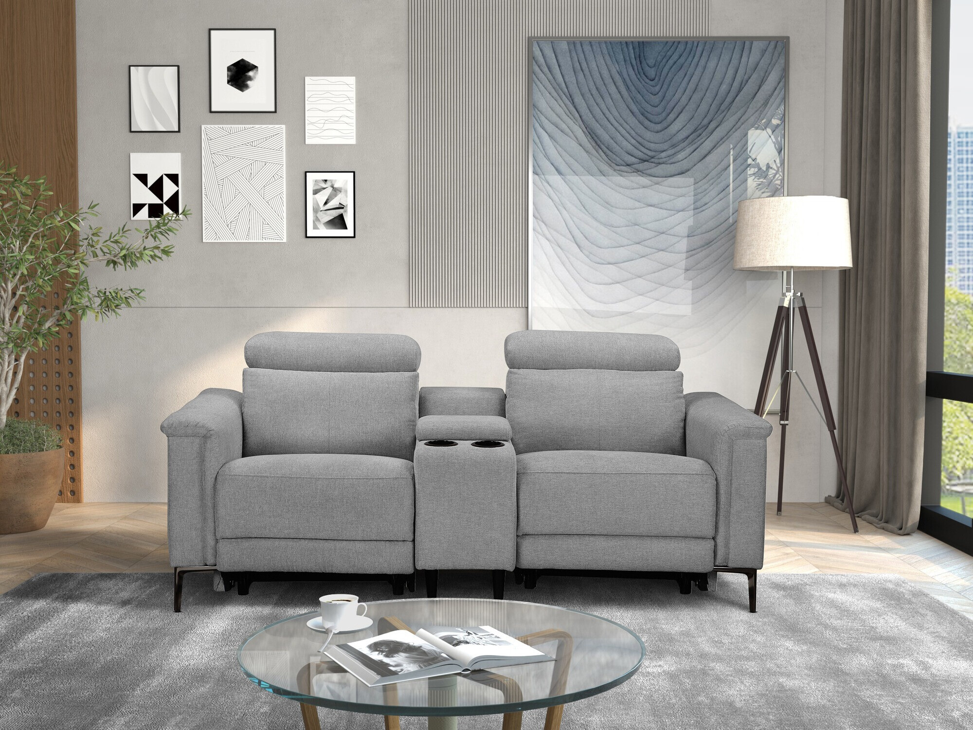 Relax kanapé Denton 1468 (Szürke)