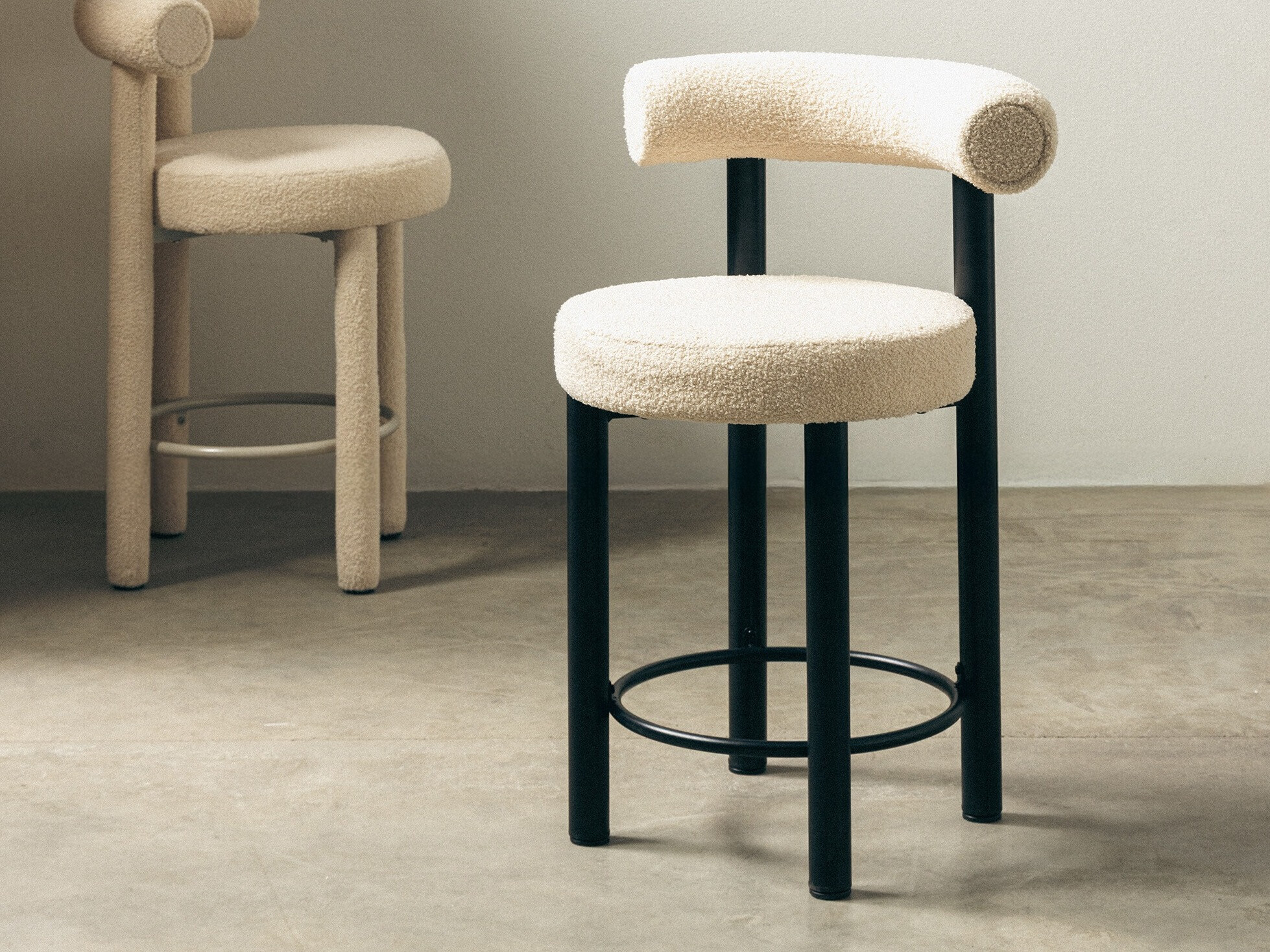 Alacsony bárszék Burleson 186 (Bézs + Fekete)