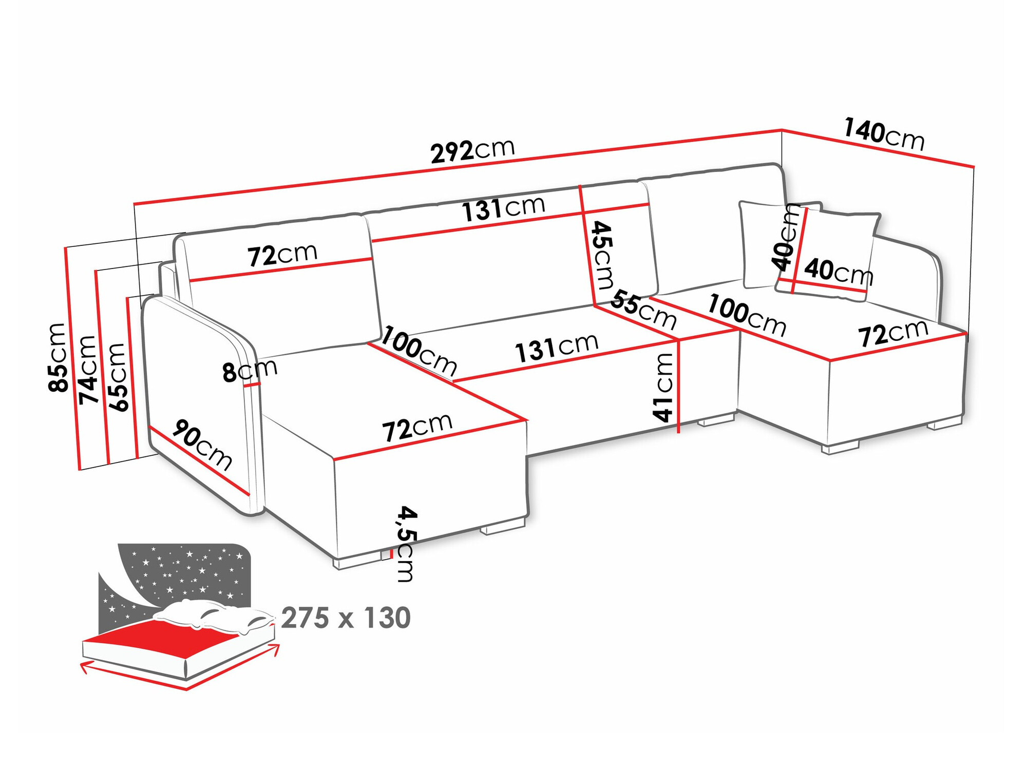 Sarokkanapé Columbus 246 (Velo 623)