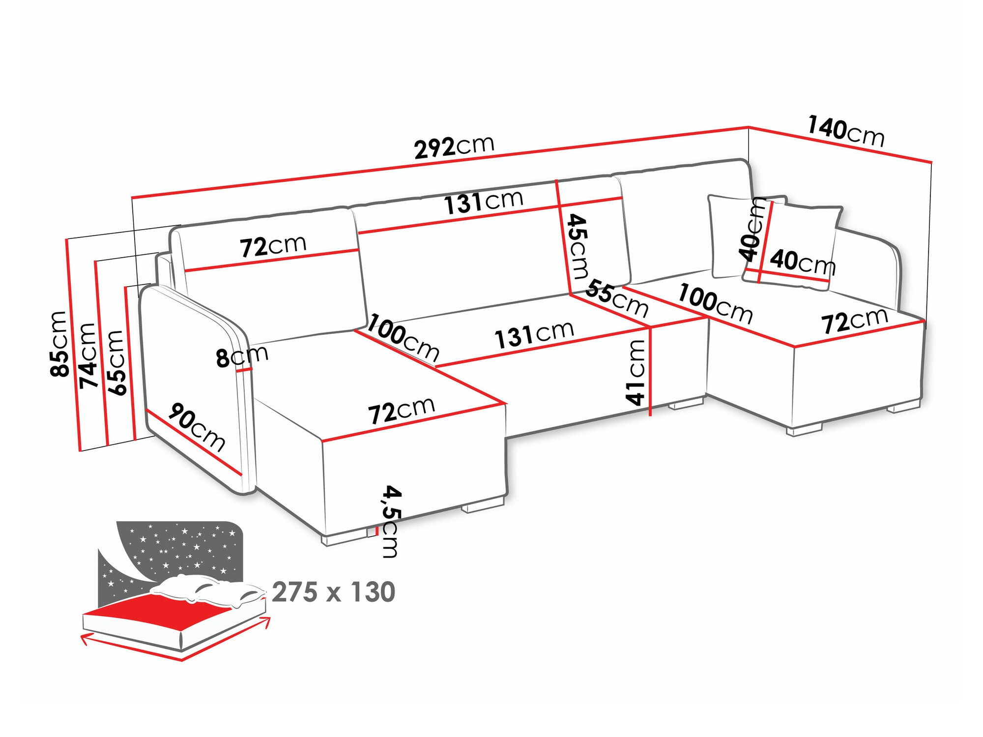 Sarokkanapé Columbus 246 (Velo 635)