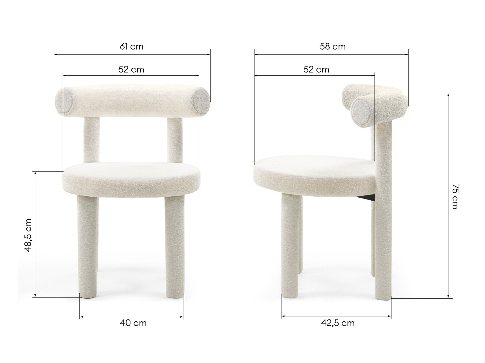 Szék Burleson 187 (Krém)