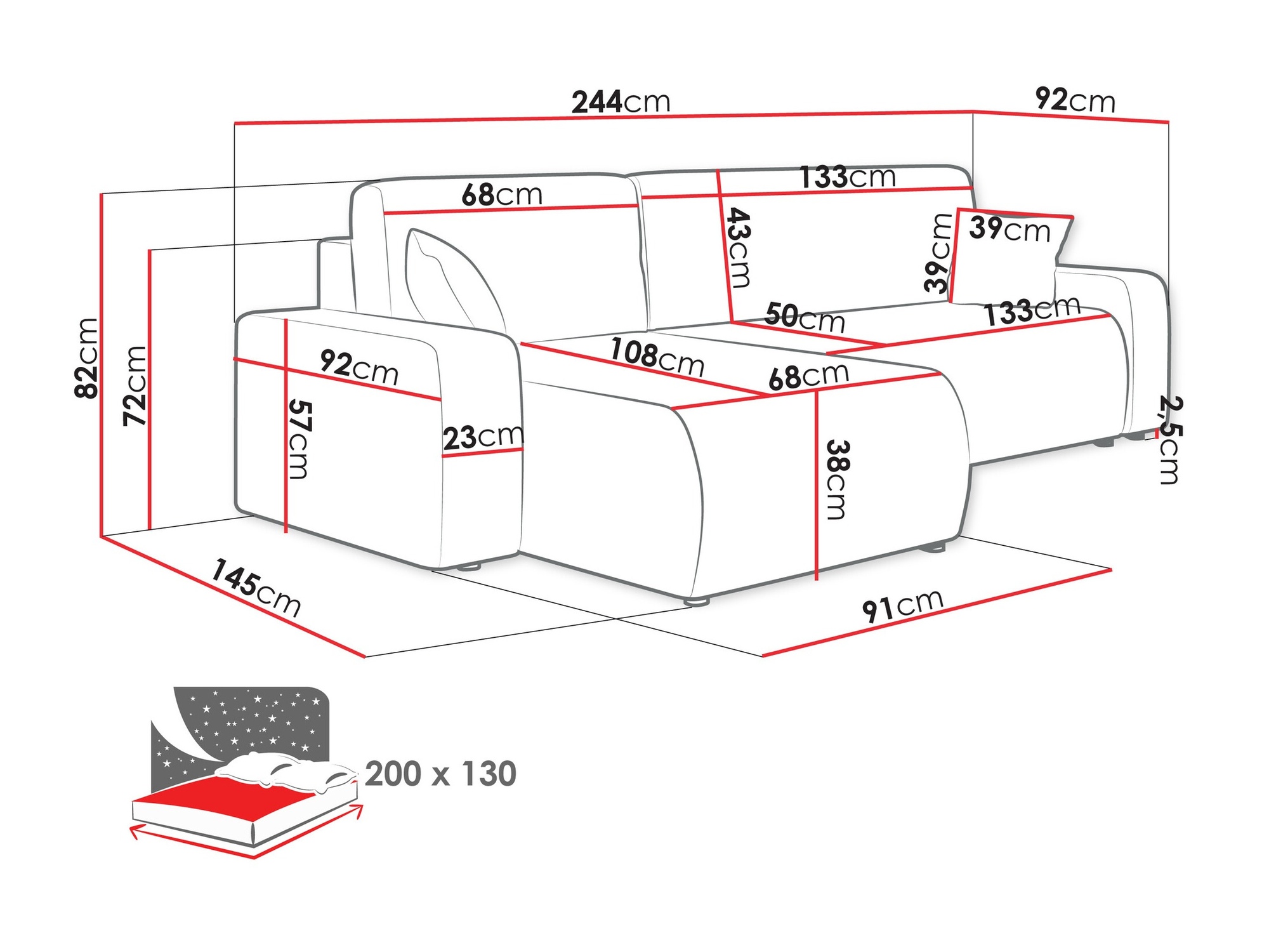 Sarokkanapé Shelton 102 (Lima 84)