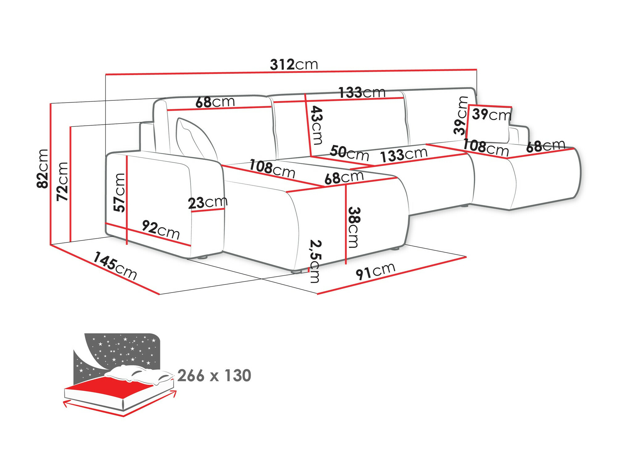 Sarokkanapé Shelton 103 (Poso 14)