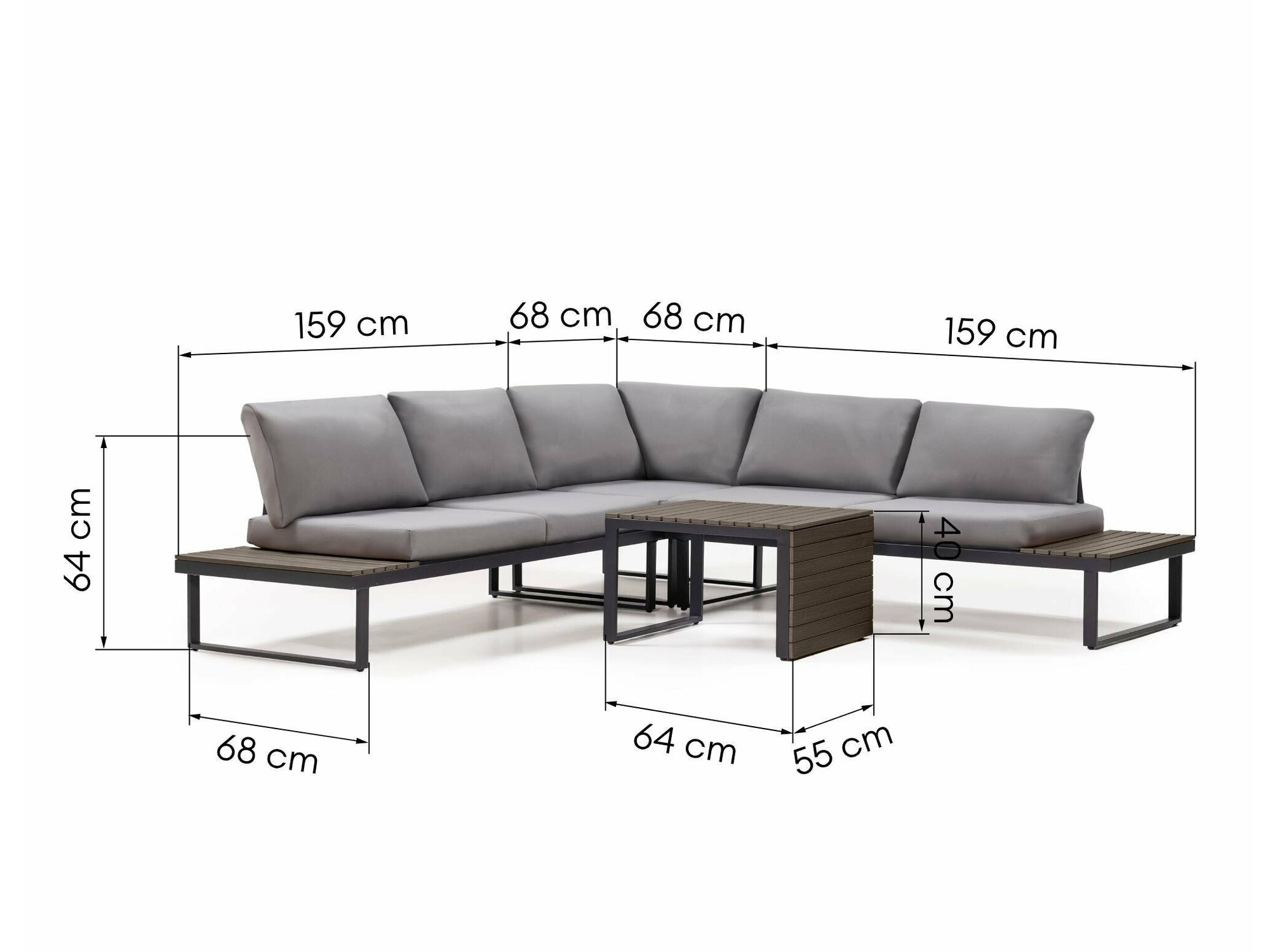 Kerti bútor Burleson 207