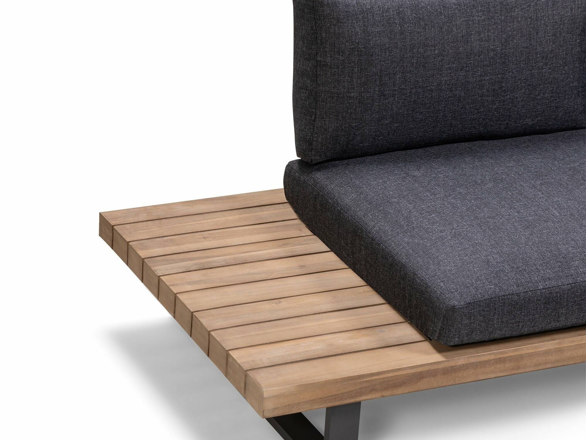 Kerti bútor Burleson 584 (Szürke + Akác)