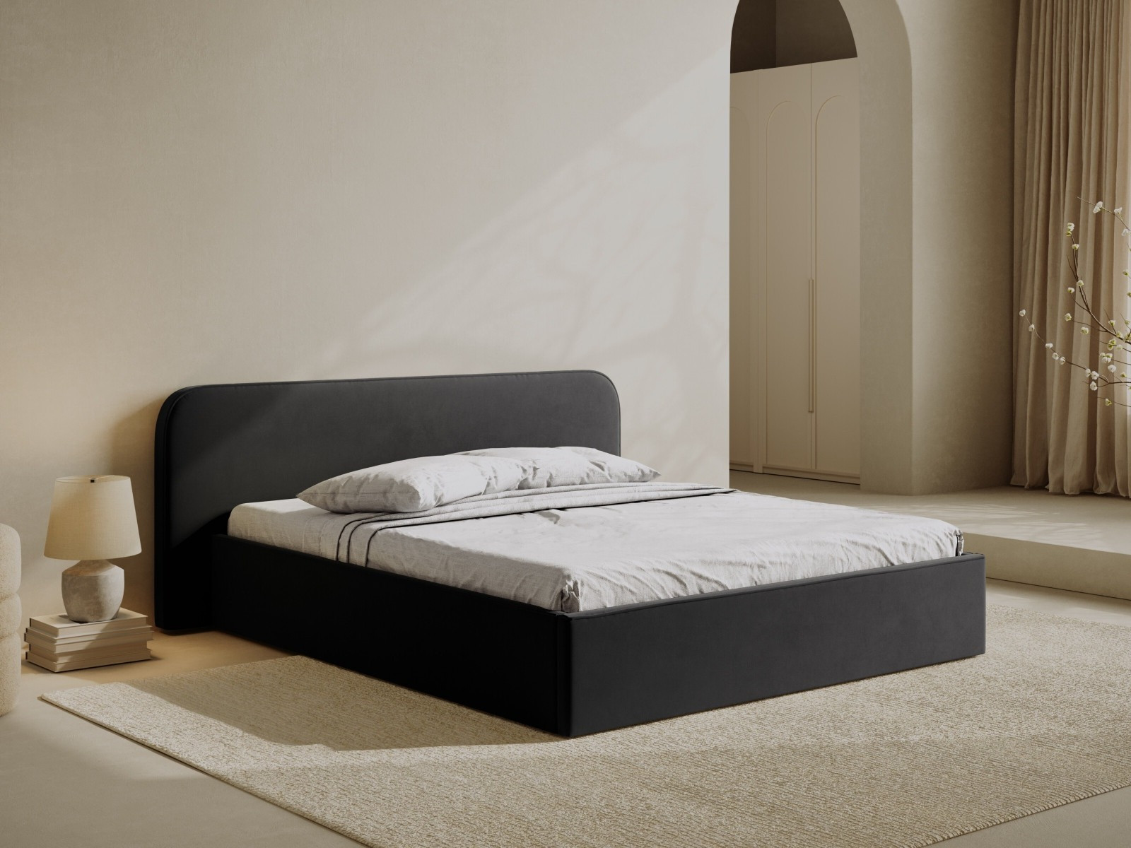 Ágy Beckley 158 (Portland Black)
