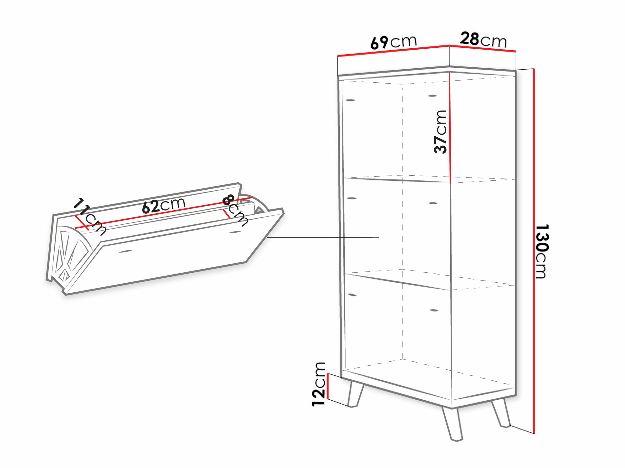 Cipőtároló Levtena 100