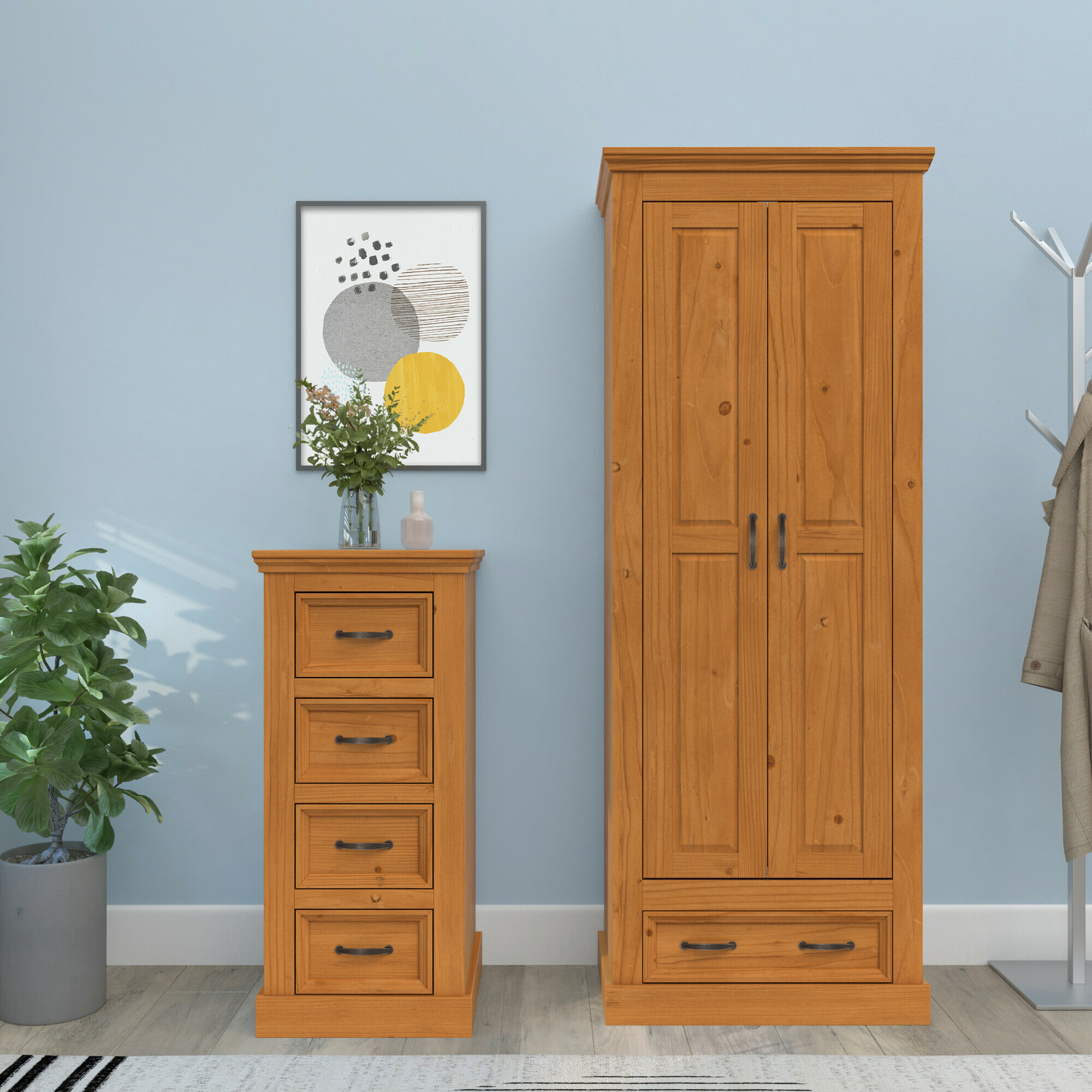 Gardróbszekrény Tolelio 124 (Fenyő)