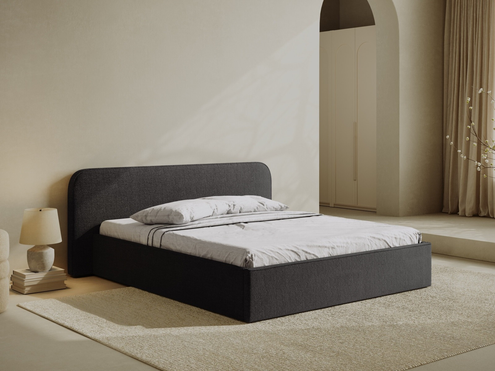 Ágy Beckley 158 (Monet Anthracite)
