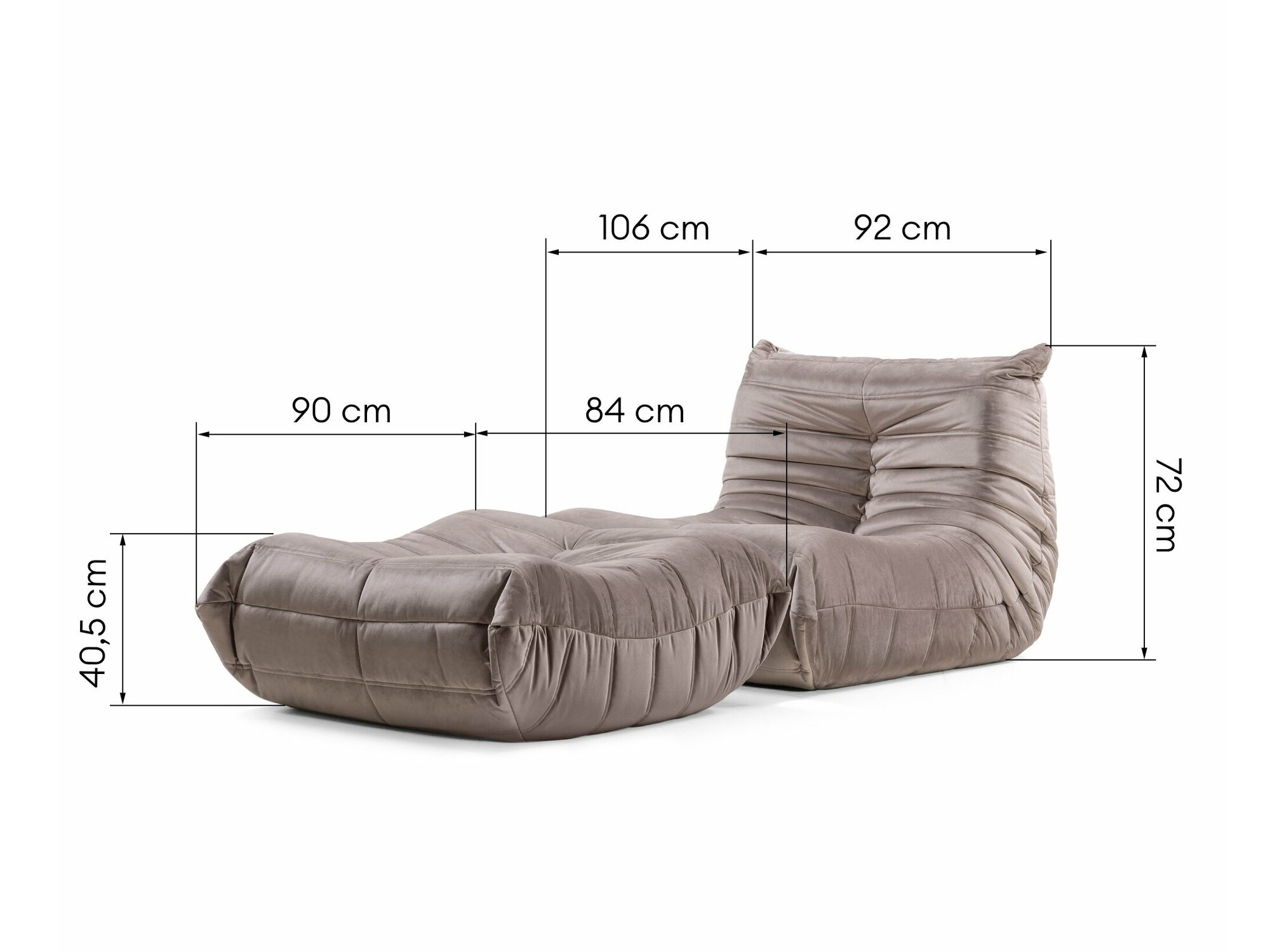 Babzsák Burleson 225 (Barna)