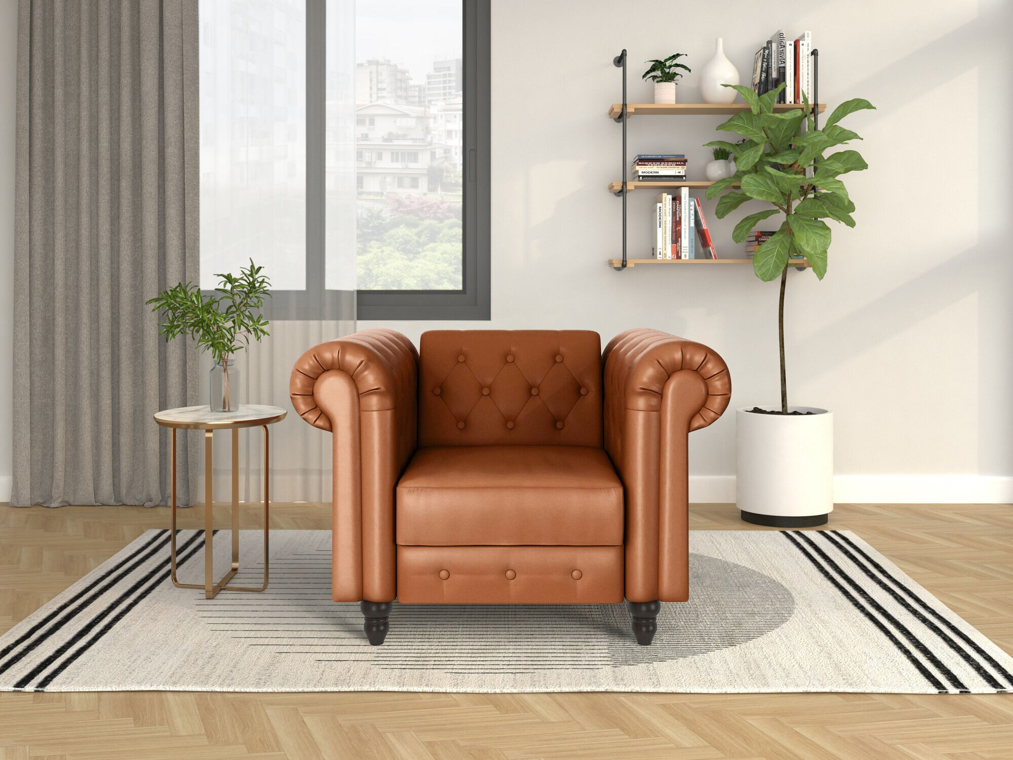 Chesterfield fotel Tulsa 630 (Barna)