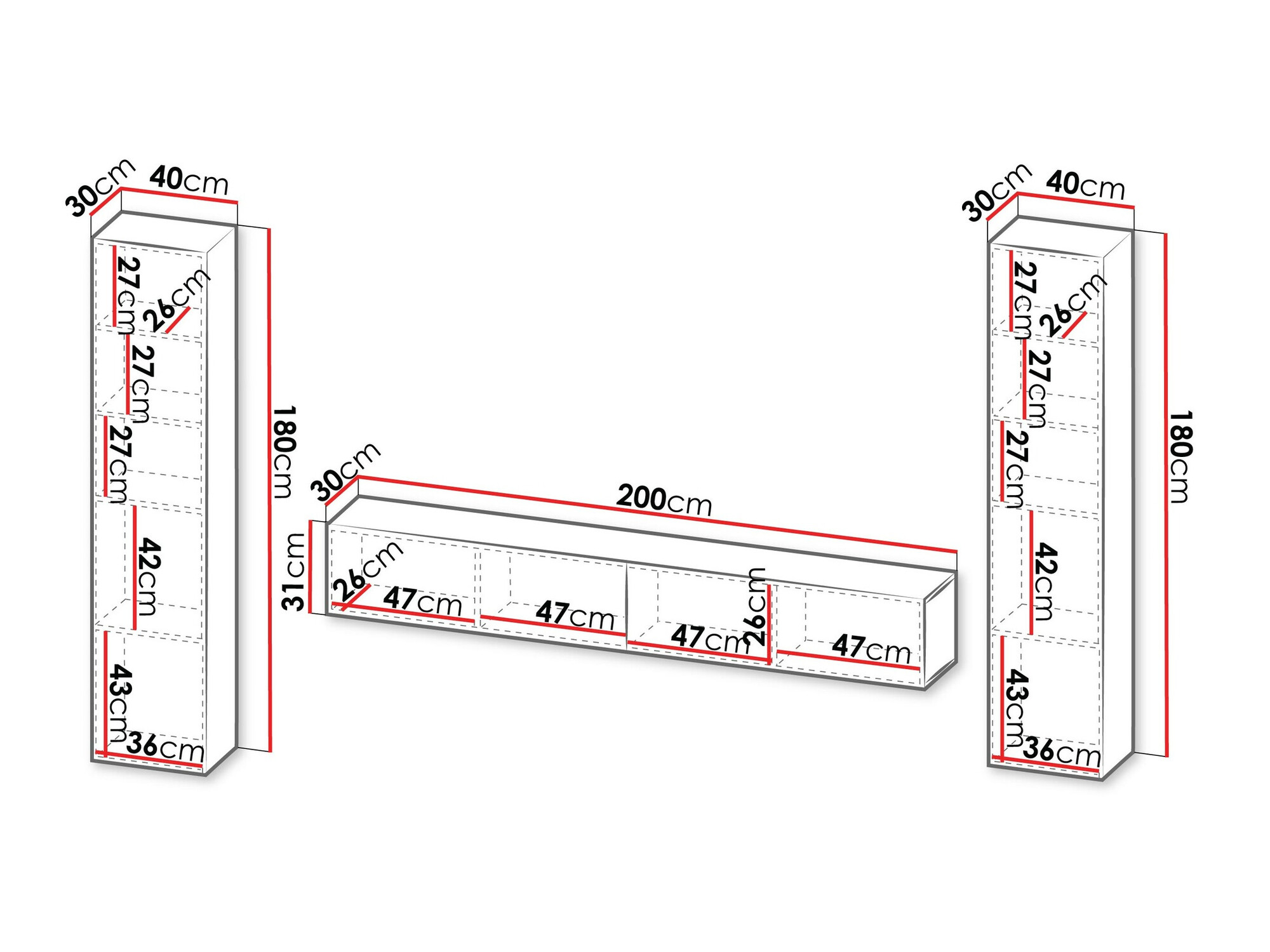 Nappali szett Species II (Fekete)