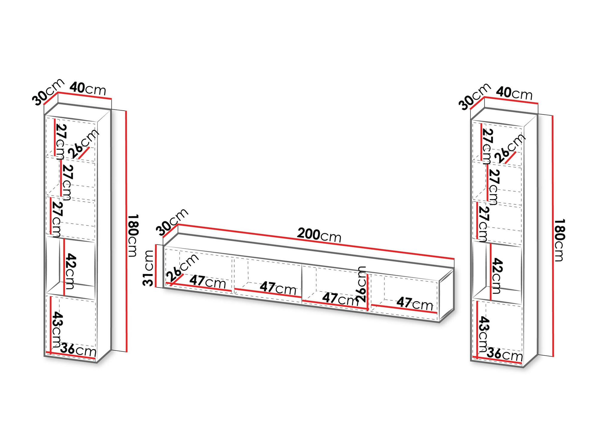 Nappali szett Species III (Fekete)