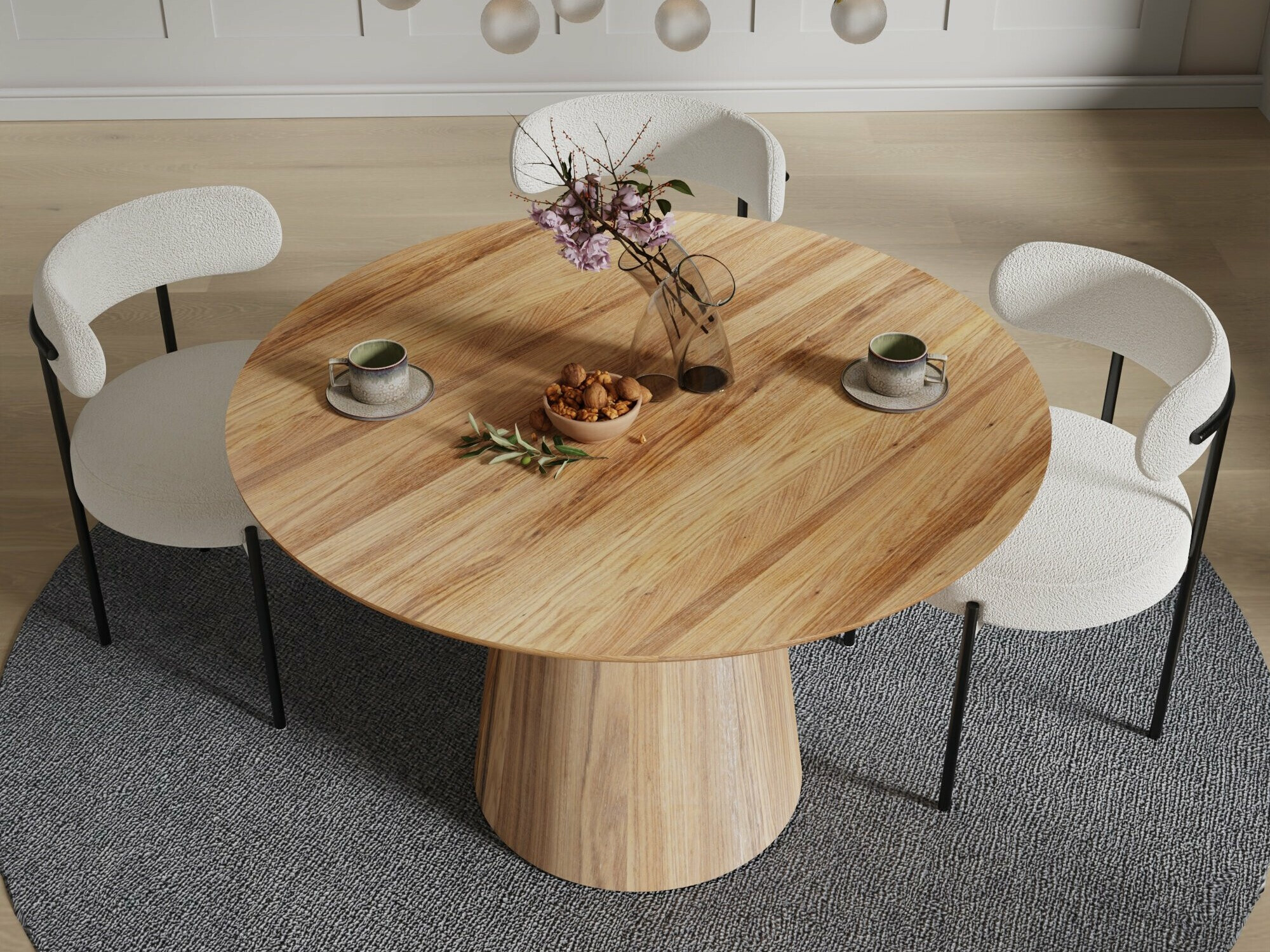 Asztal Burleson 228 (Világos fa)