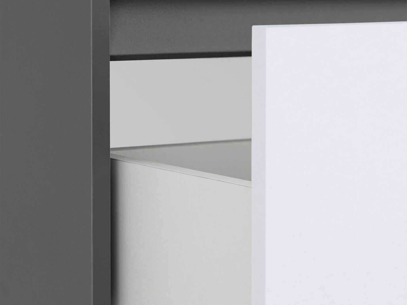 Fali szekrény mosdónak Denton 1478 (Fehér + Antracit)