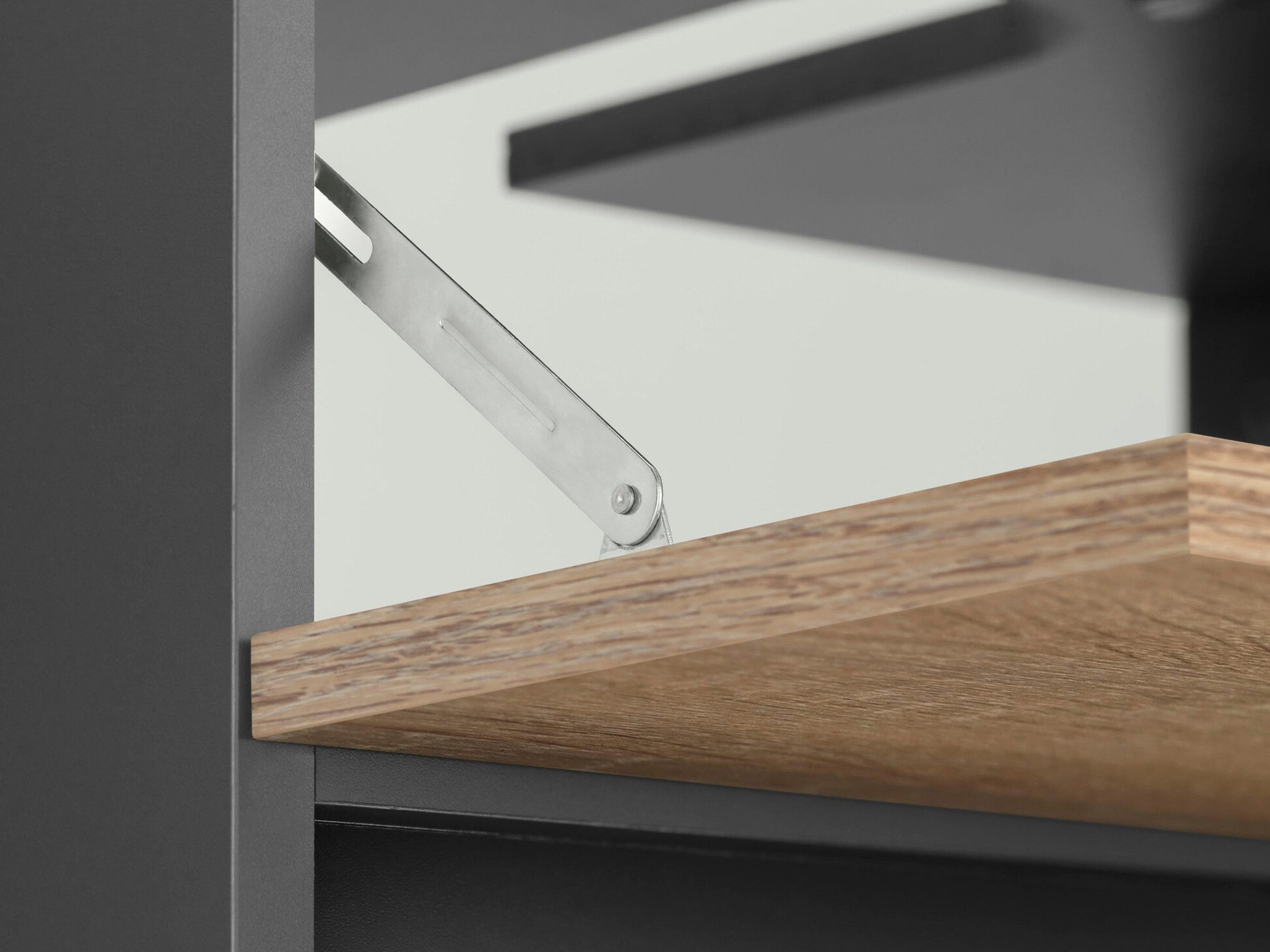 Fürdőszobai garnitúra Soncamu 116 (Antracit + Tölgy)