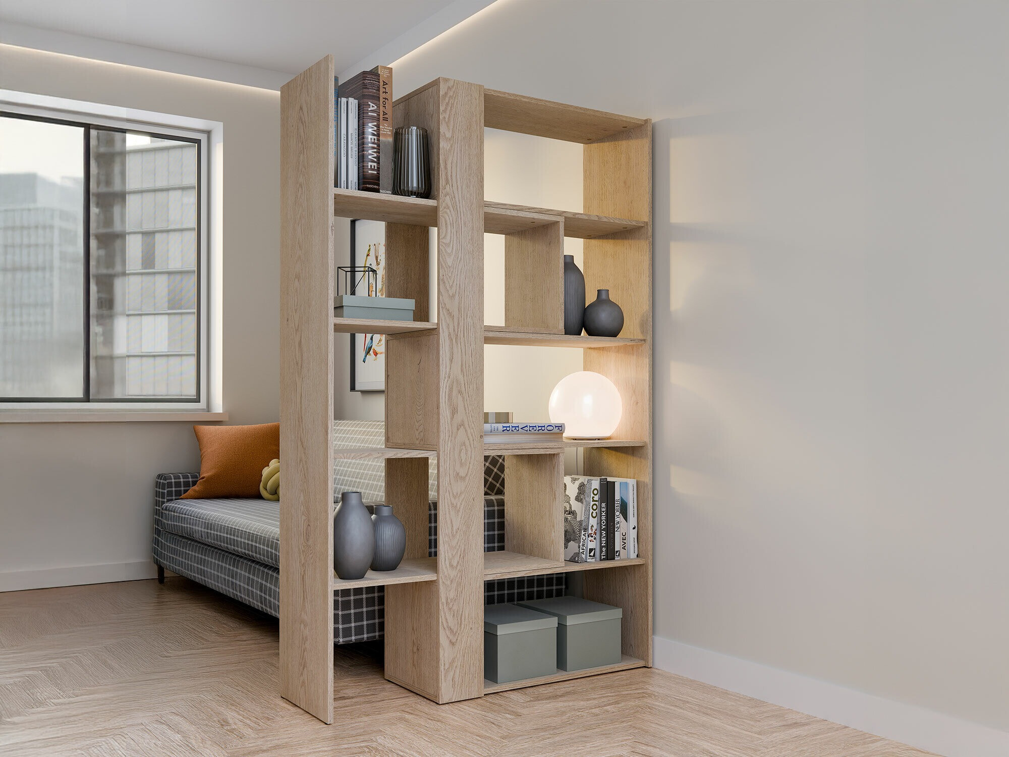 Könyvespolc Ontario 145 (Tölgy)