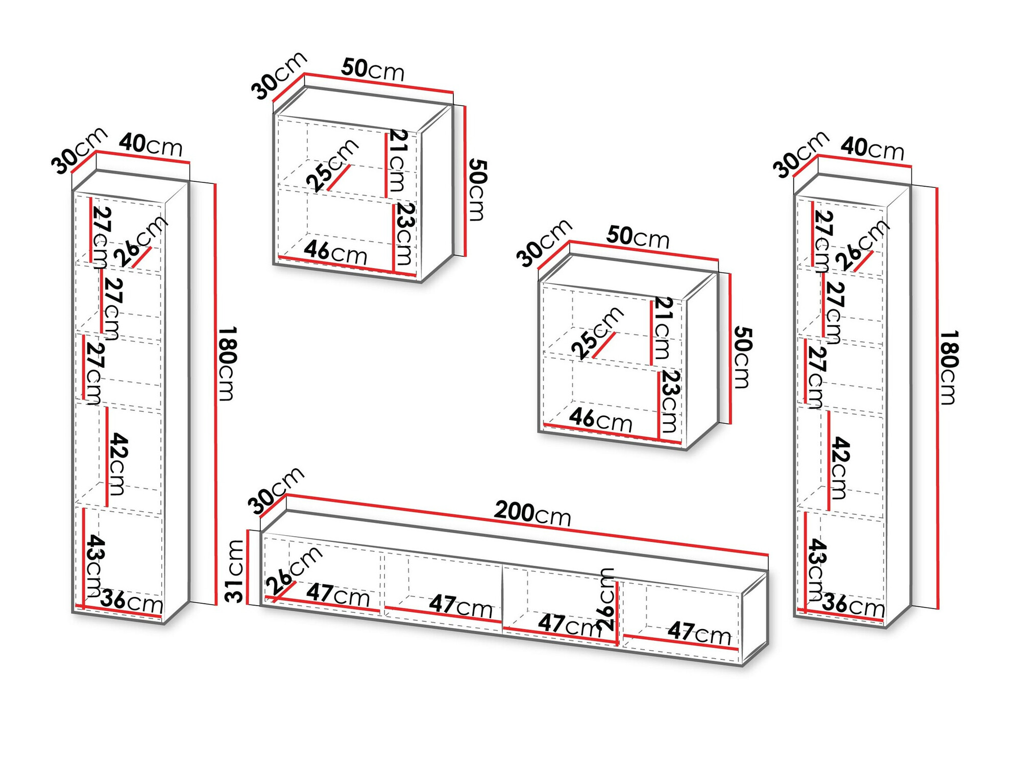 Nappali szett Calveru 109 (Fekete)