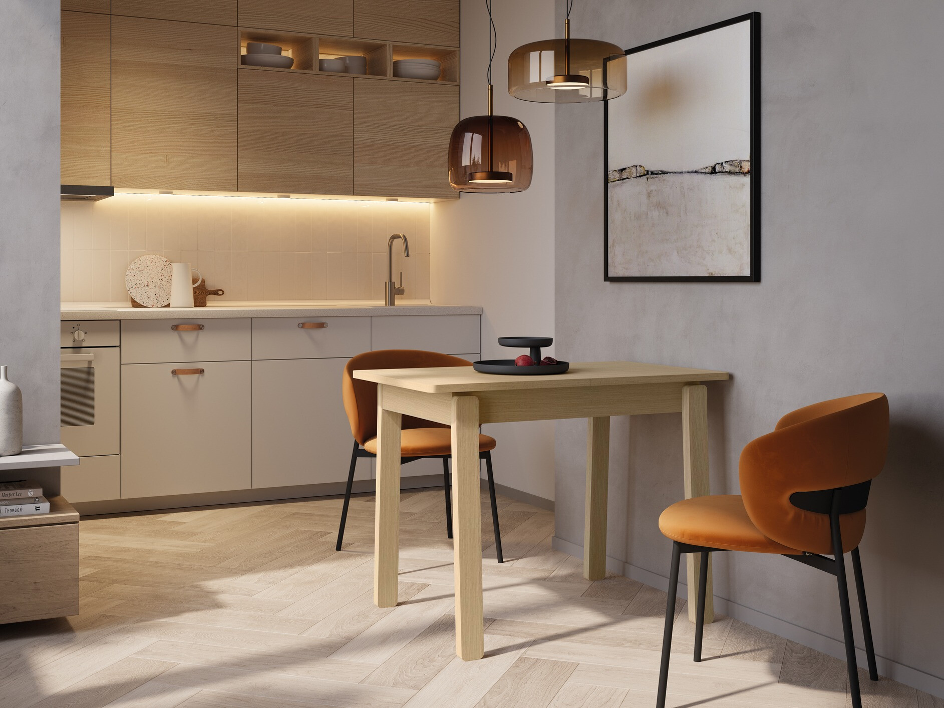 Asztal Fresno 173 (Világos tölgy)