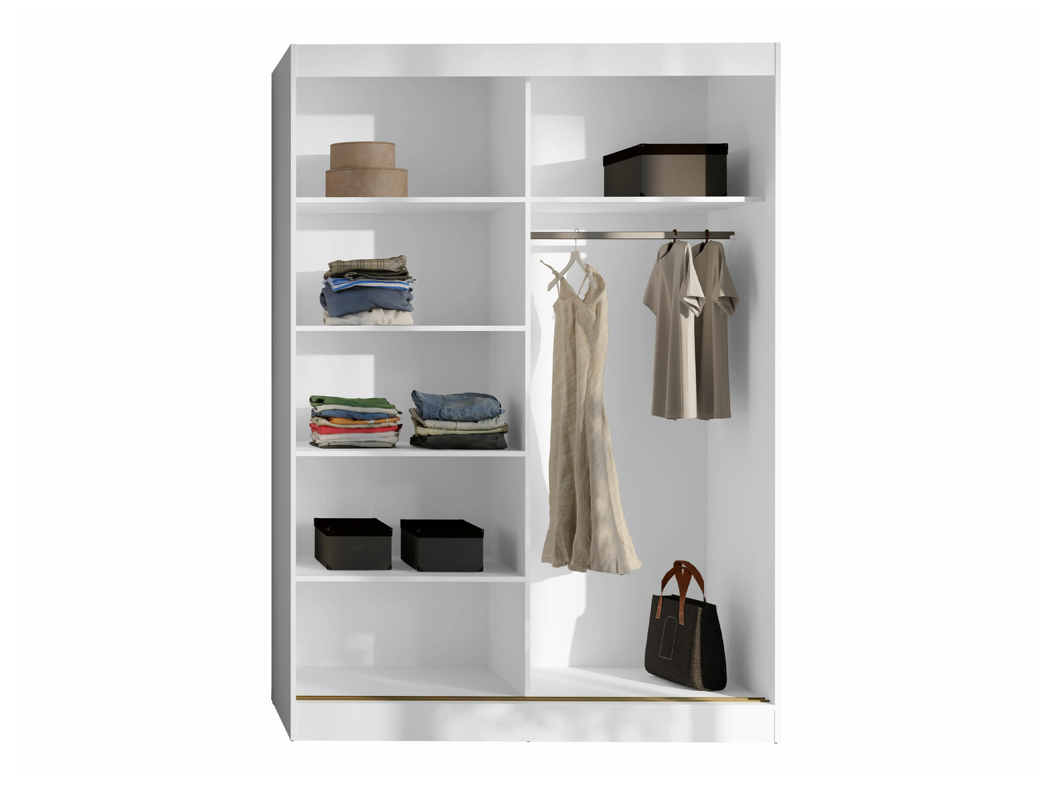 Gardróbszekrény Toledo 131 (Fekete)